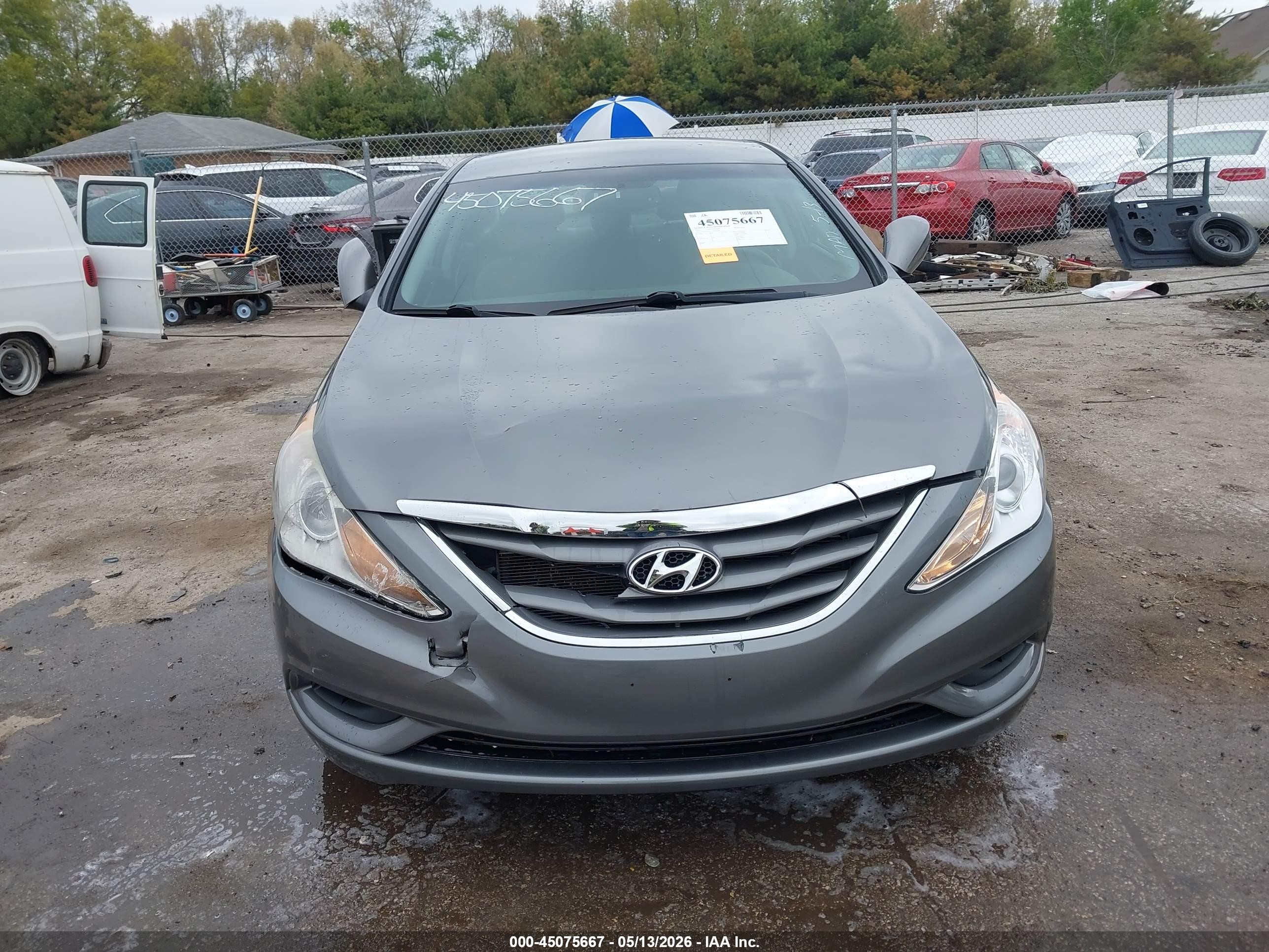 2012 Hyundai Sonata Gls Gray vin: 5NPEB4AC1CH471100