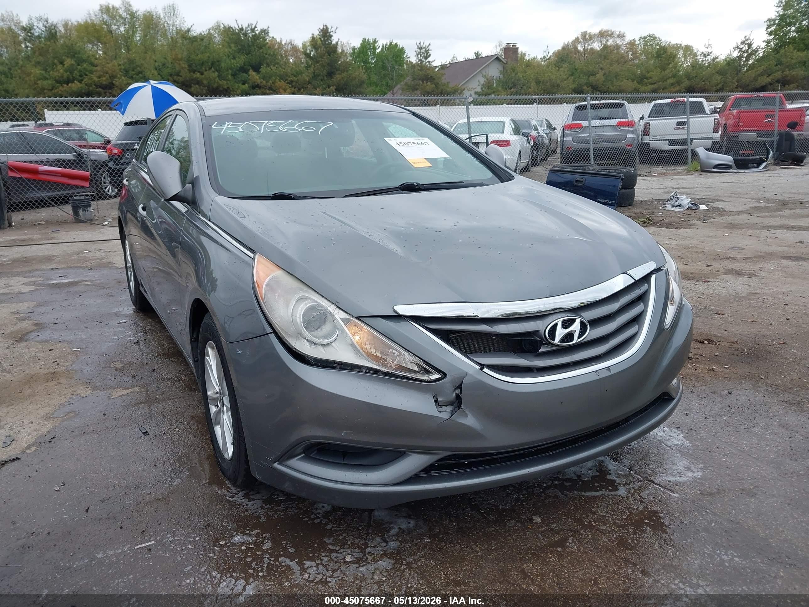 2012 Hyundai Sonata Gls Gray vin: 5NPEB4AC1CH471100