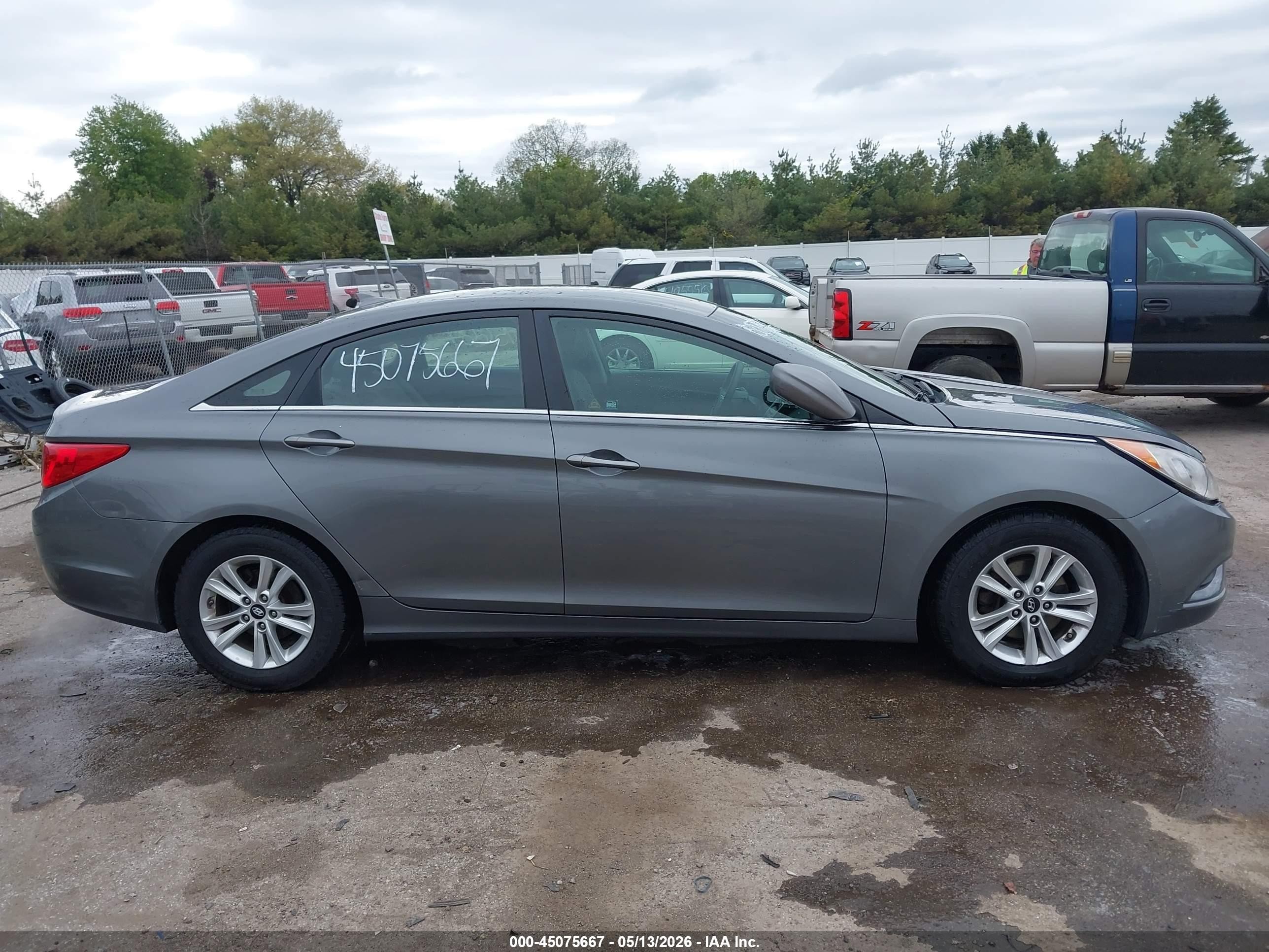 2012 Hyundai Sonata Gls Gray vin: 5NPEB4AC1CH471100