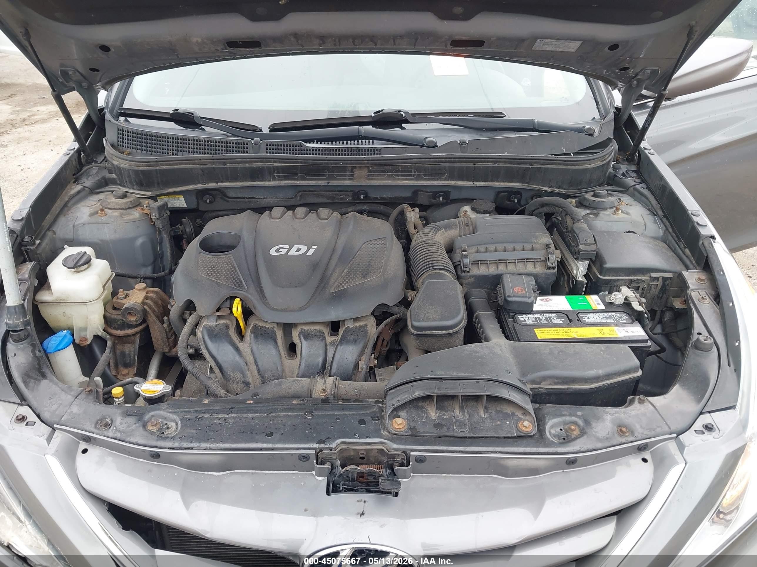 2012 Hyundai Sonata Gls Gray vin: 5NPEB4AC1CH471100