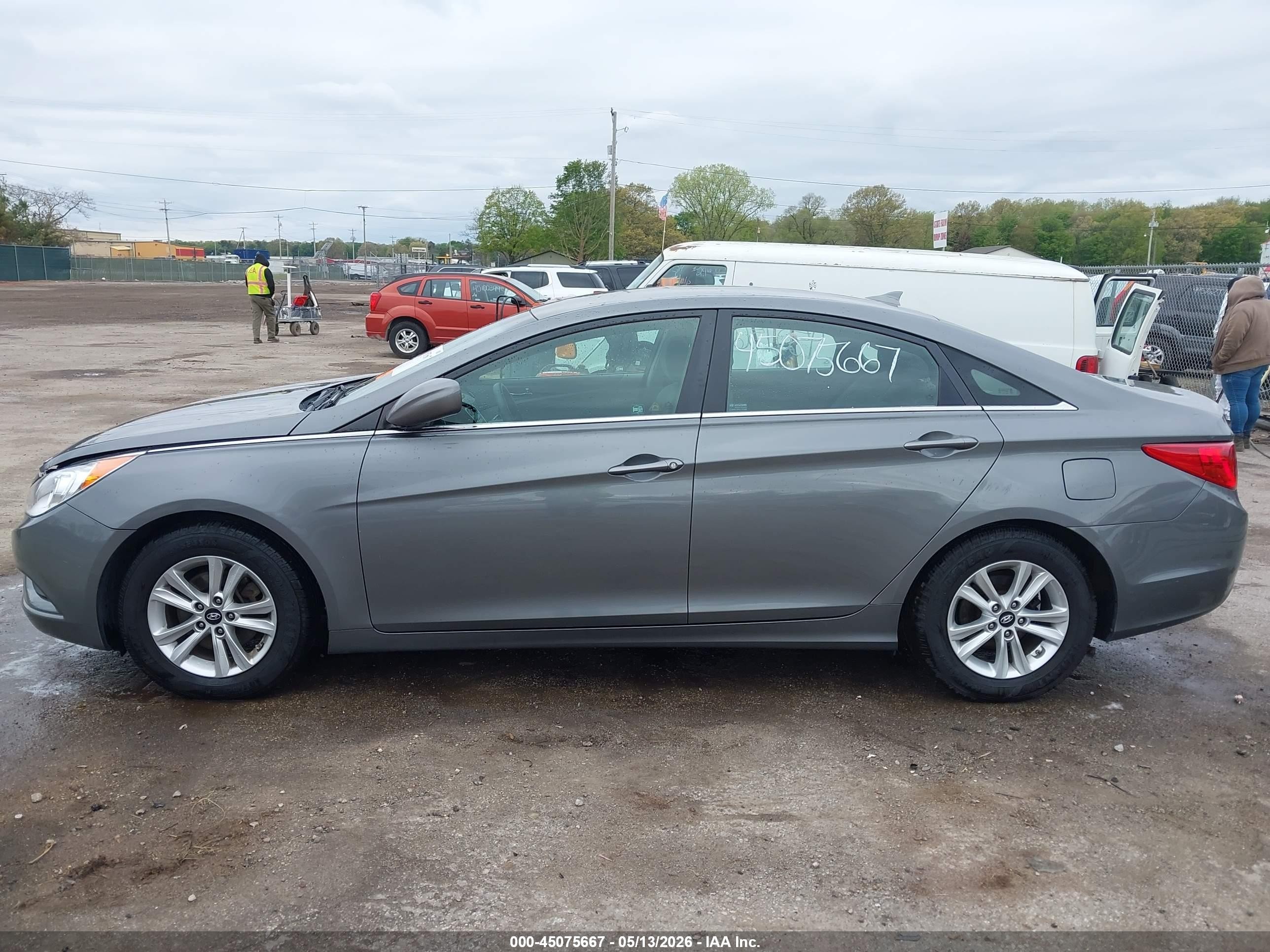 2012 Hyundai Sonata Gls Gray vin: 5NPEB4AC1CH471100
