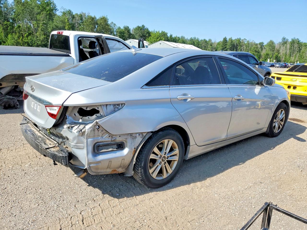 2012 Hyundai Sonata Gls Silver vin: 5NPEB4AC1CH474613