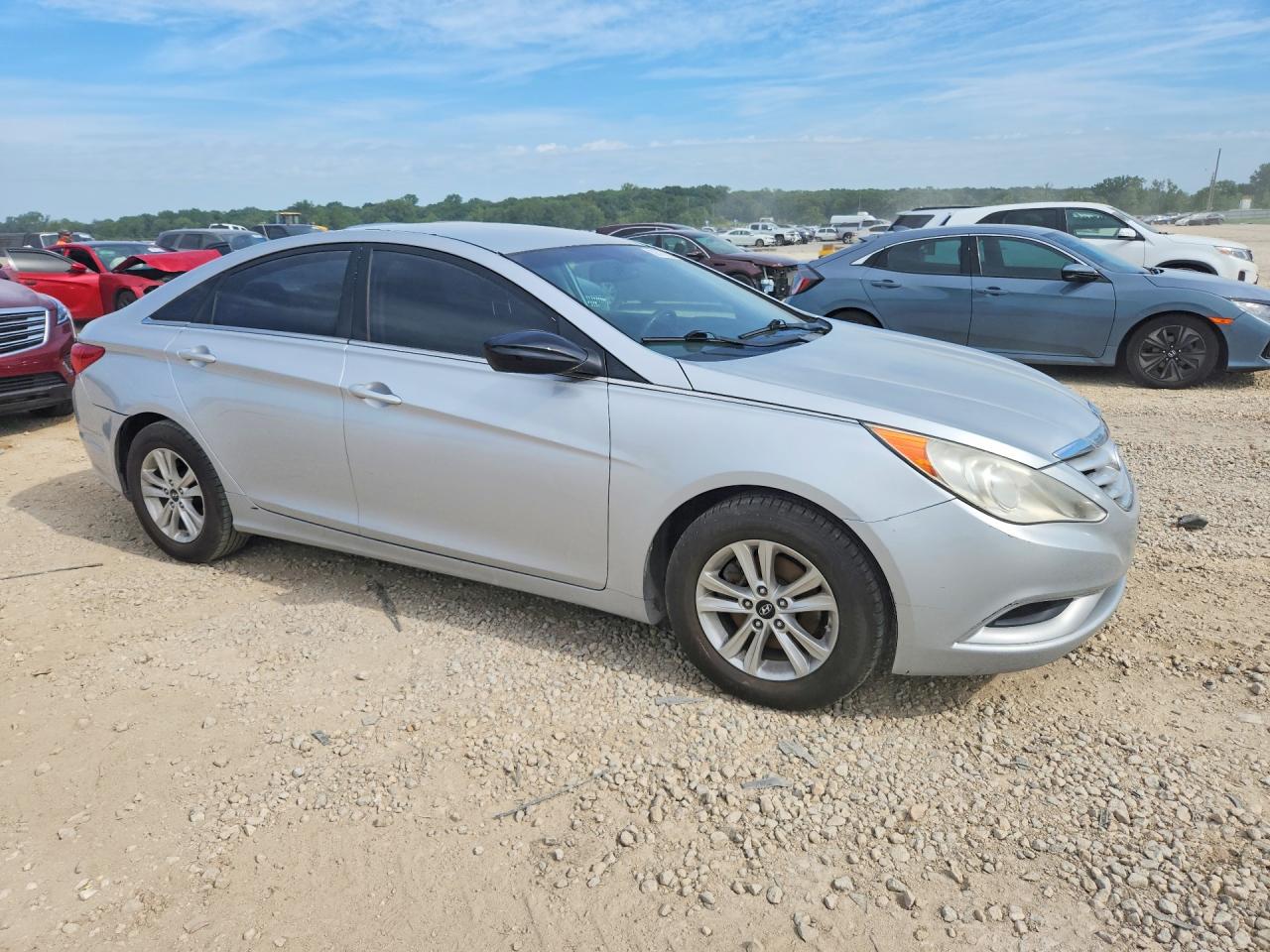 2012 Hyundai Sonata Gls Silver vin: 5NPEB4AC1CH479990