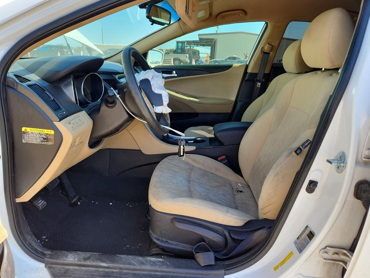 2012 Hyundai Sonata Gls White vin: 5NPEB4AC1CH482582