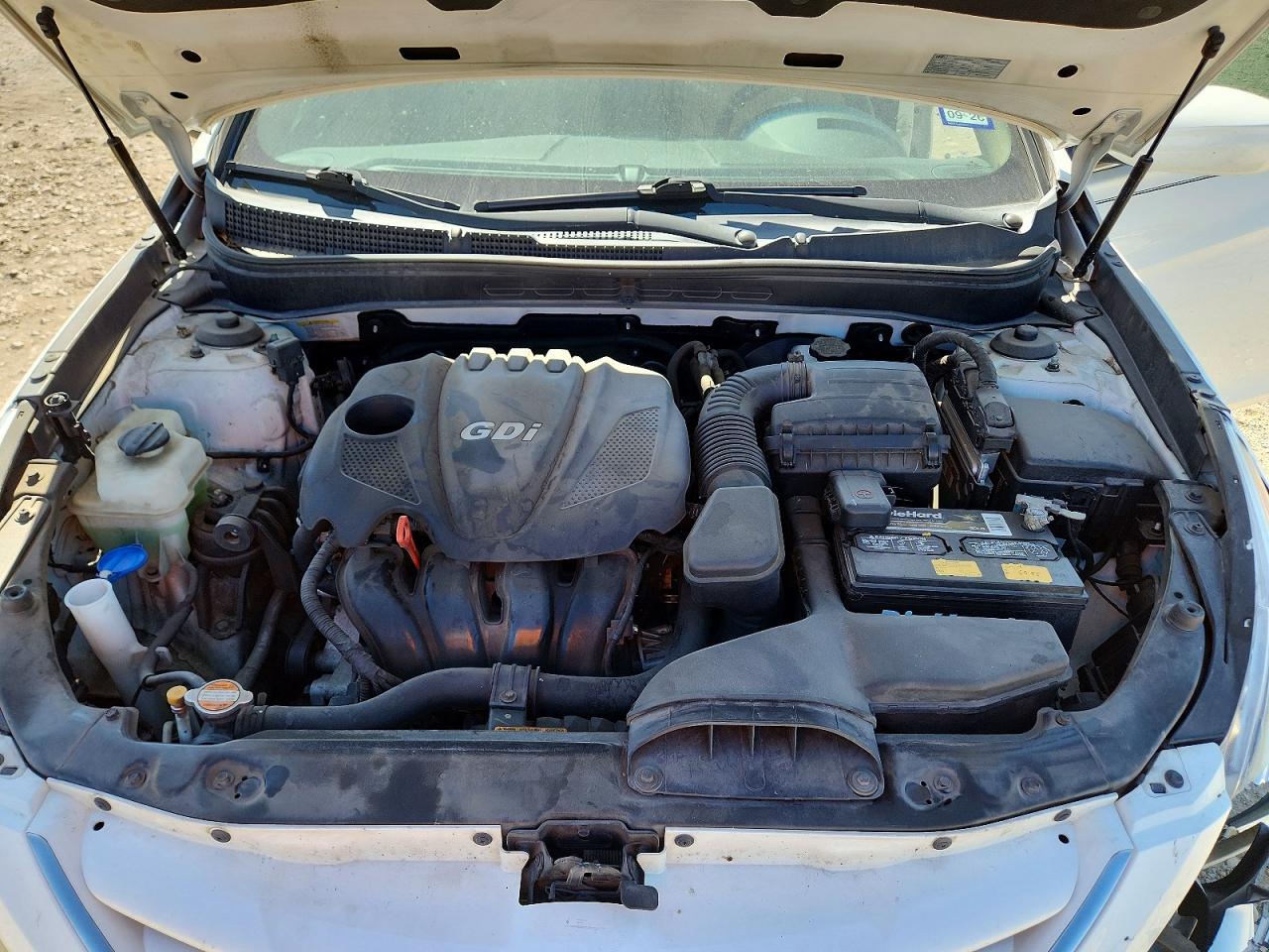 2012 Hyundai Sonata Gls White vin: 5NPEB4AC1CH482582
