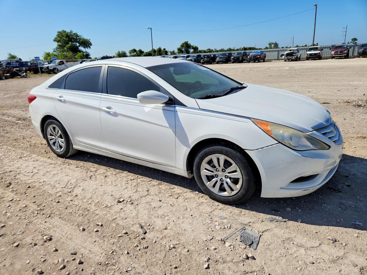 2012 Hyundai Sonata Gls White vin: 5NPEB4AC1CH482582