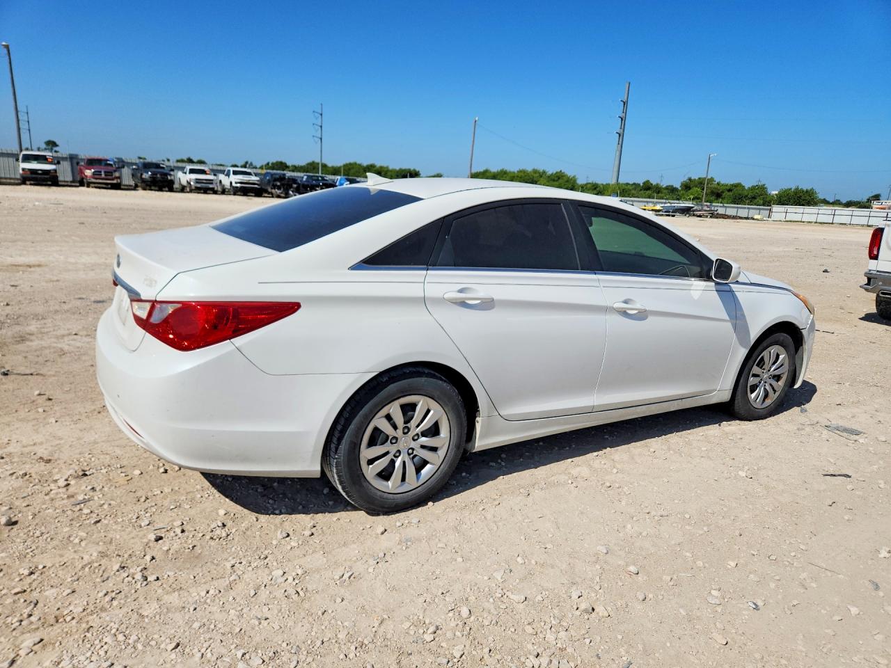 2012 Hyundai Sonata Gls White vin: 5NPEB4AC1CH482582