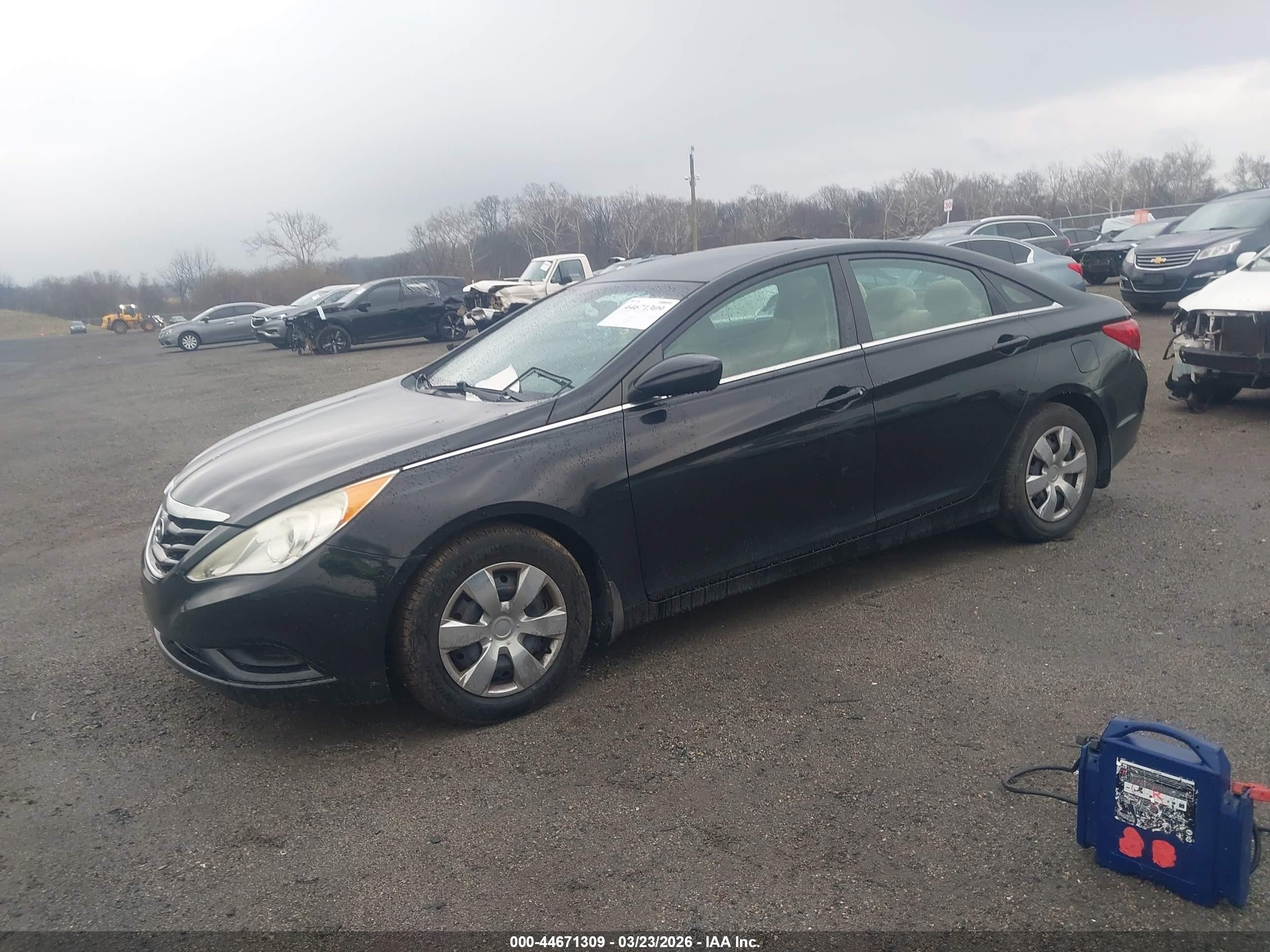 2012 Hyundai Sonata Gls Black vin: 5NPEB4AC1CH488740