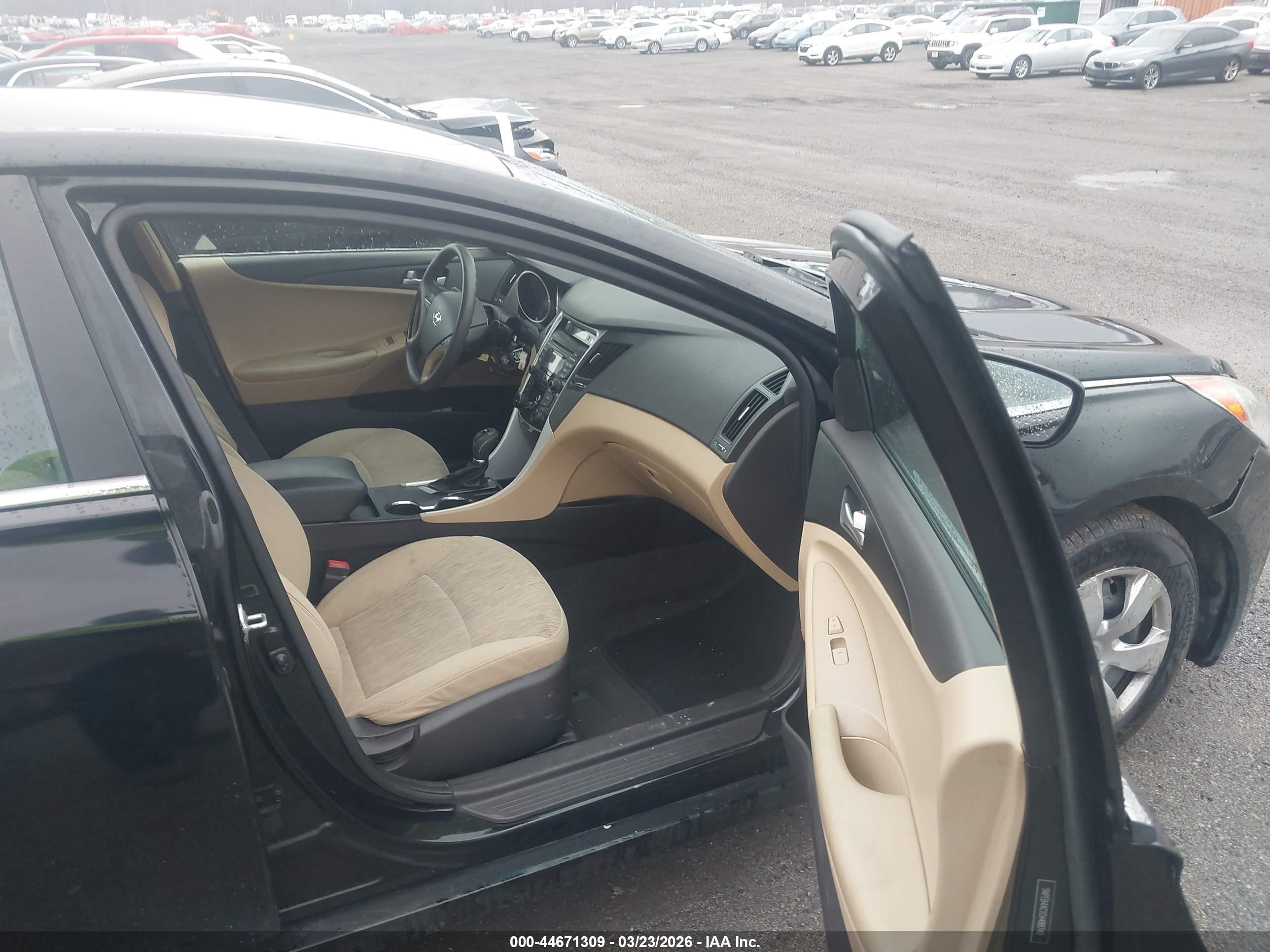 2012 Hyundai Sonata Gls Black vin: 5NPEB4AC1CH488740