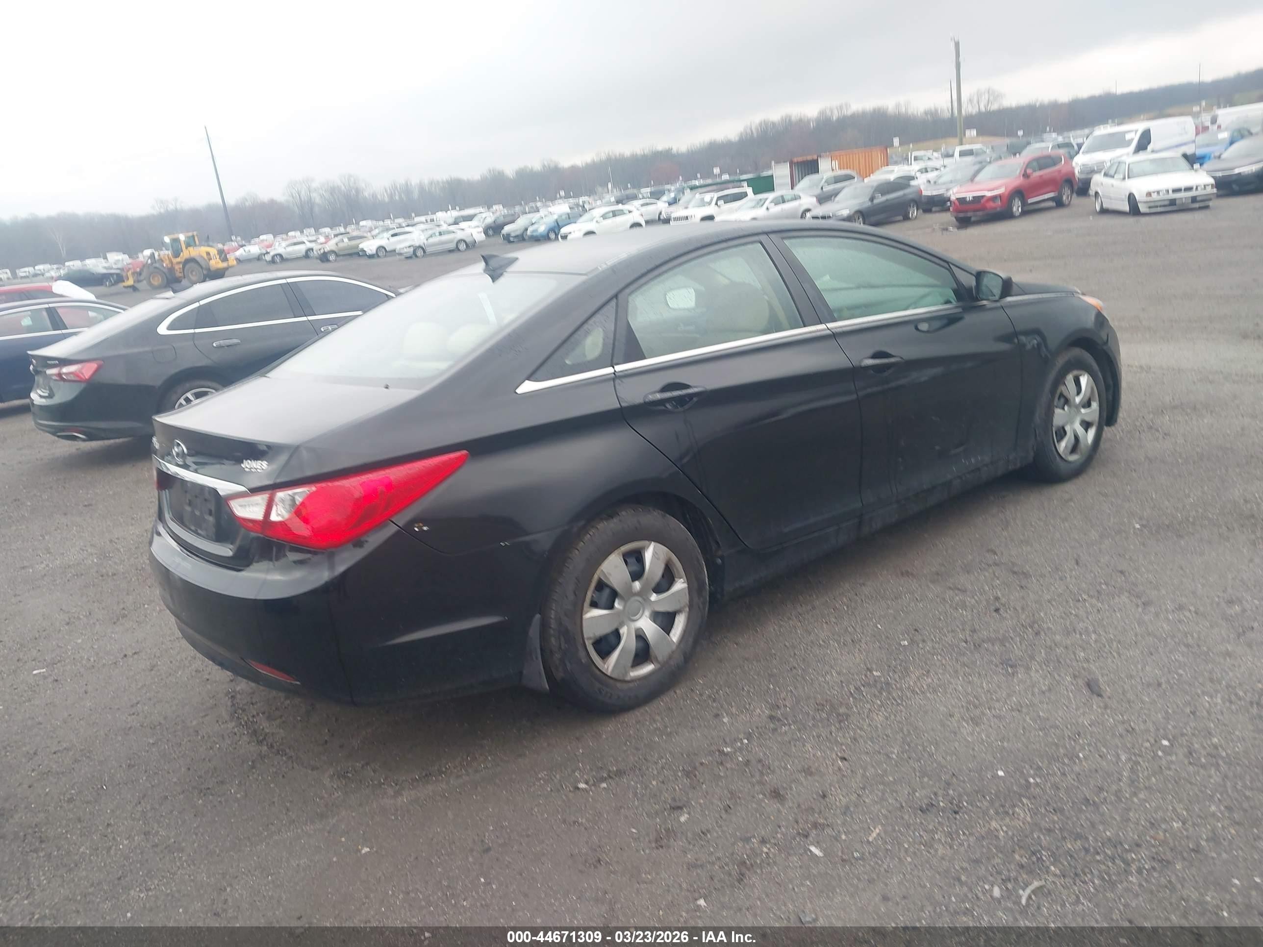 2012 Hyundai Sonata Gls Black vin: 5NPEB4AC1CH488740