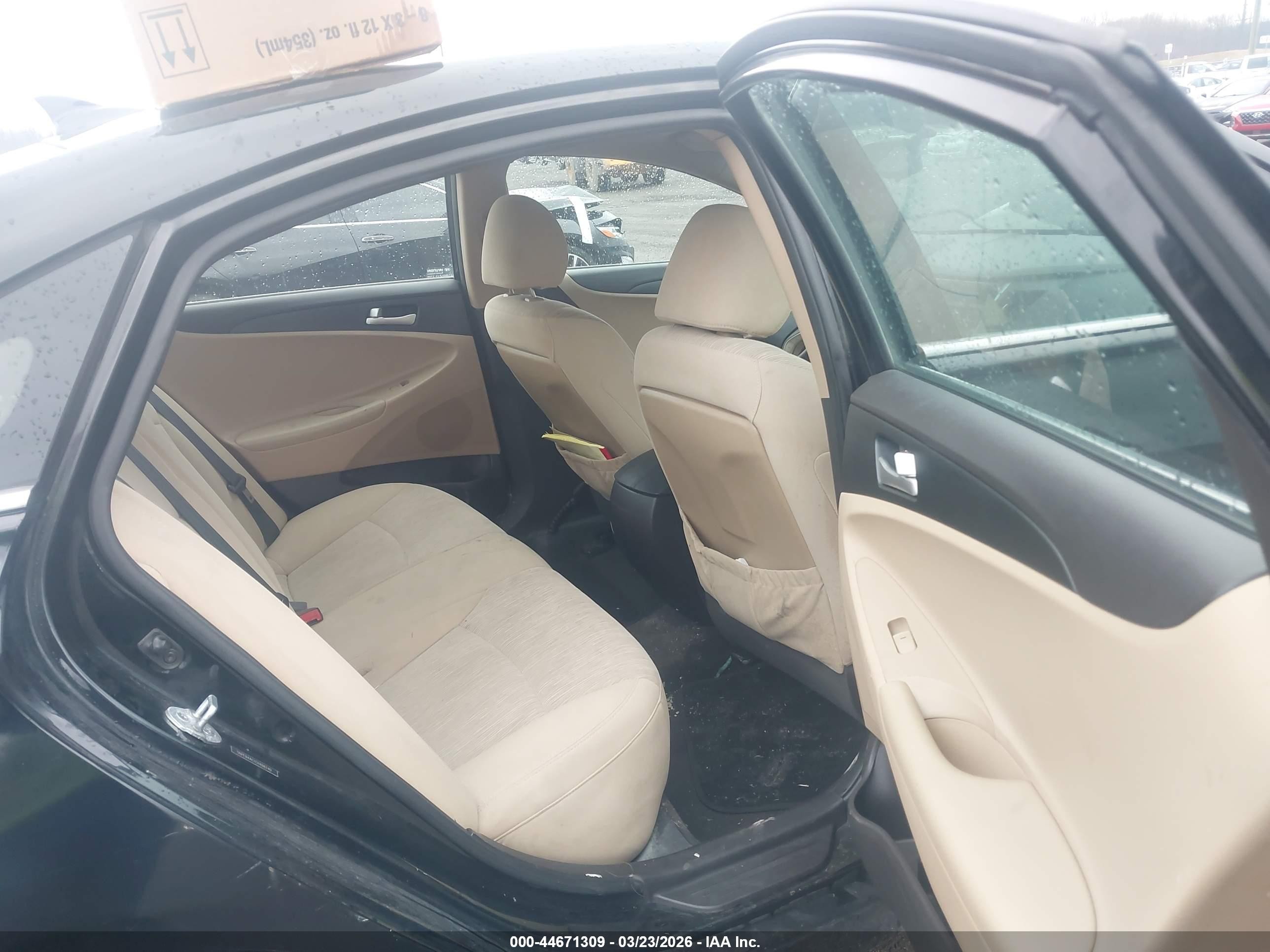 2012 Hyundai Sonata Gls Black vin: 5NPEB4AC1CH488740