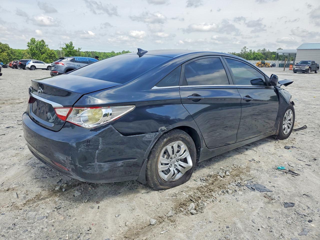 2012 Hyundai Sonata Gls Blue vin: 5NPEB4AC1CH500594