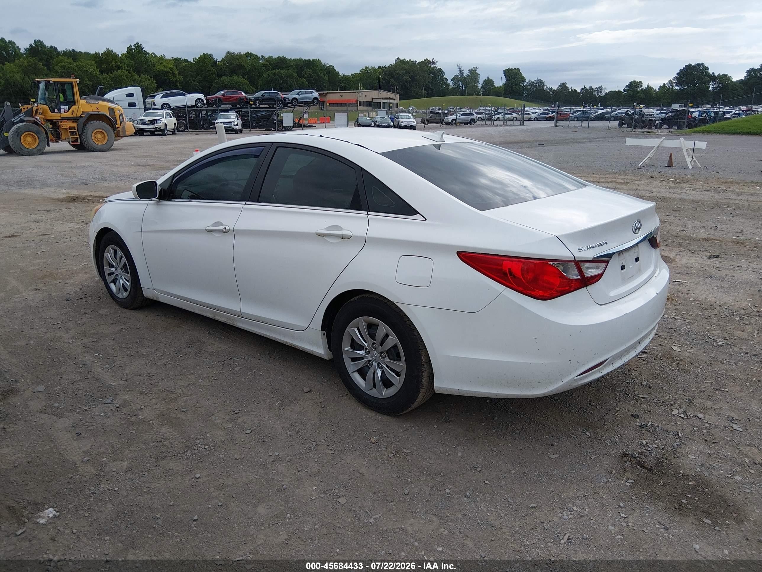 2013 Hyundai Sonata Gls White vin: 5NPEB4AC1DH516960