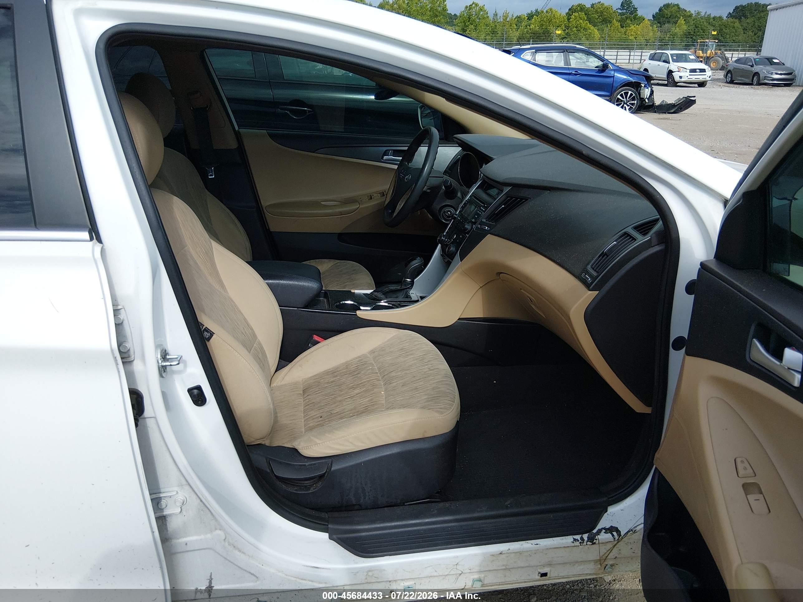 2013 Hyundai Sonata Gls White vin: 5NPEB4AC1DH516960