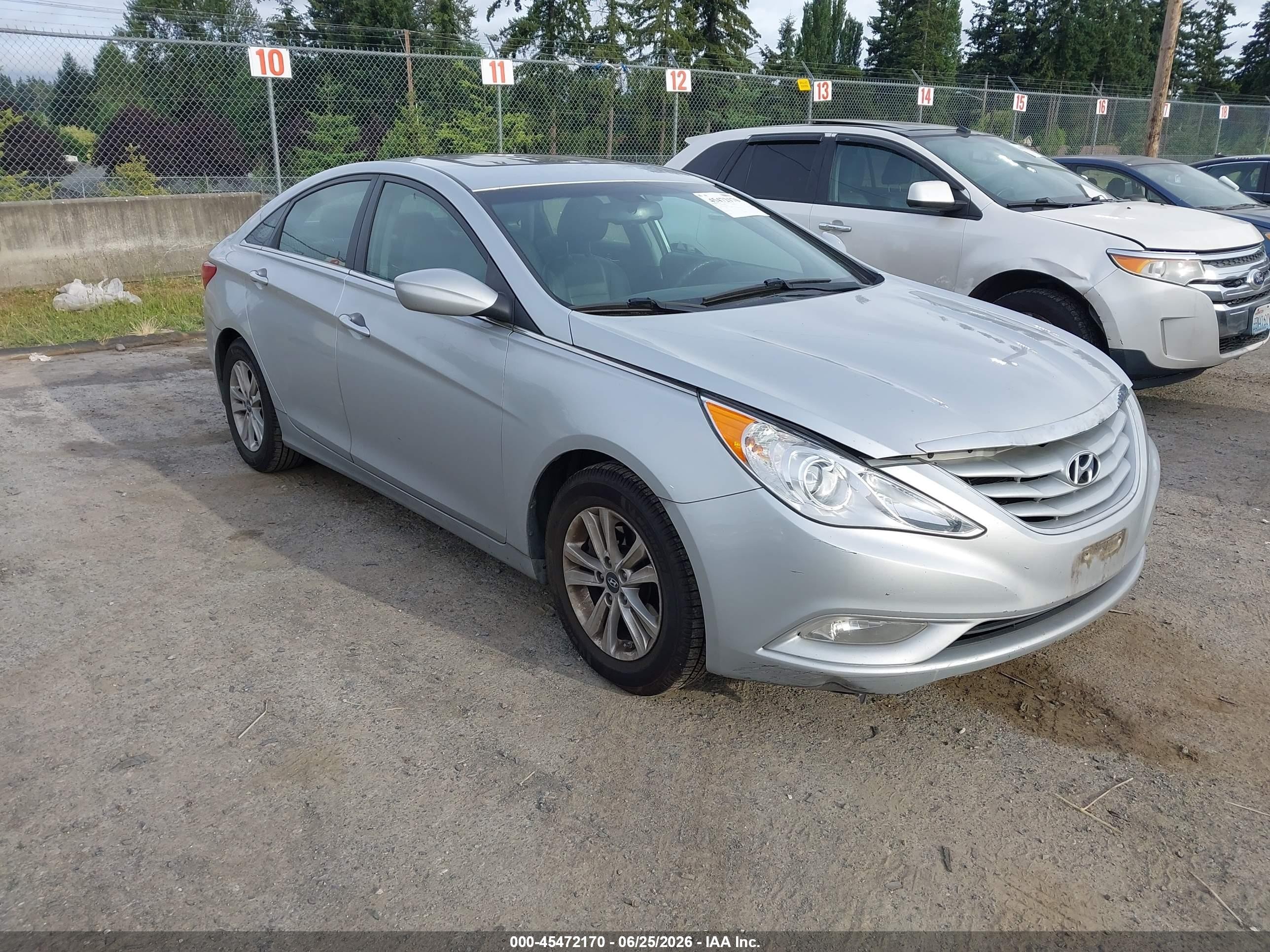 2013 Hyundai Sonata Gls Серебряный vin: 5NPEB4AC1DH518482