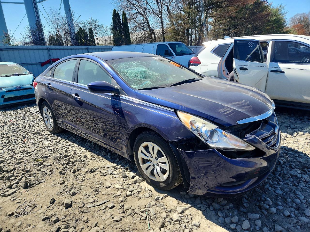 2013 Hyundai Sonata Gls Blue vin: 5NPEB4AC1DH535363