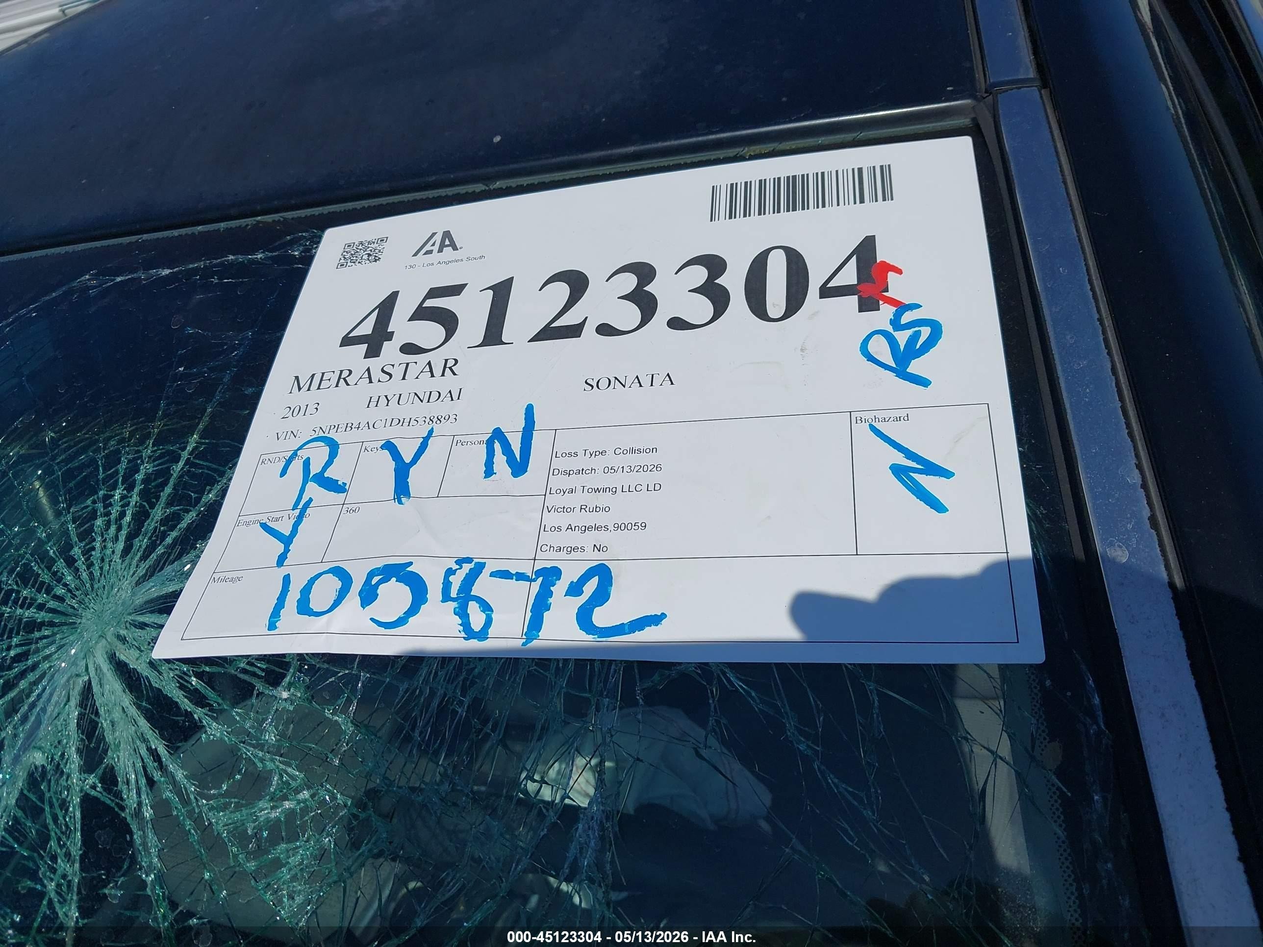2013 Hyundai Sonata Gls Black vin: 5NPEB4AC1DH538893