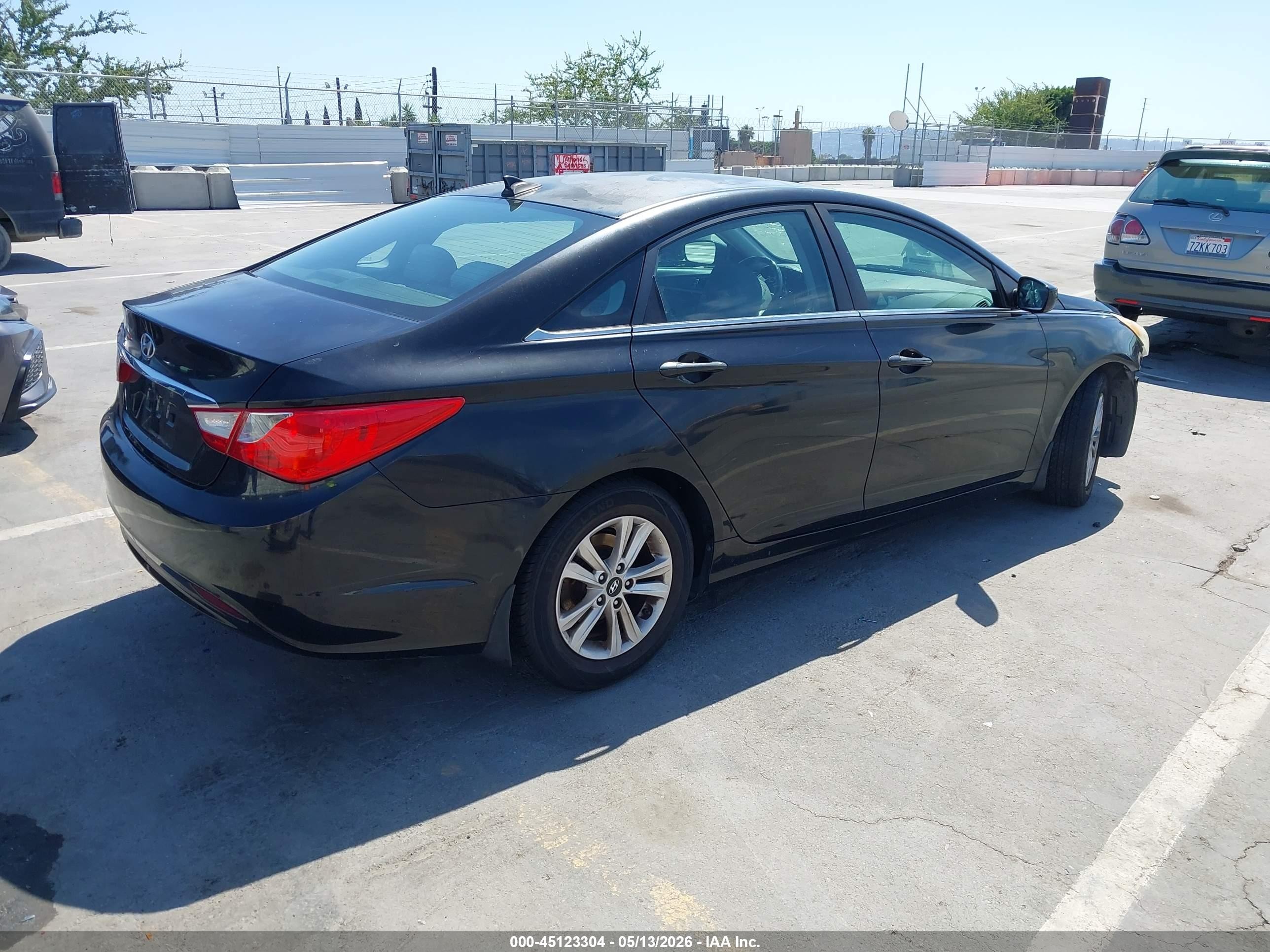 2013 Hyundai Sonata Gls Black vin: 5NPEB4AC1DH538893