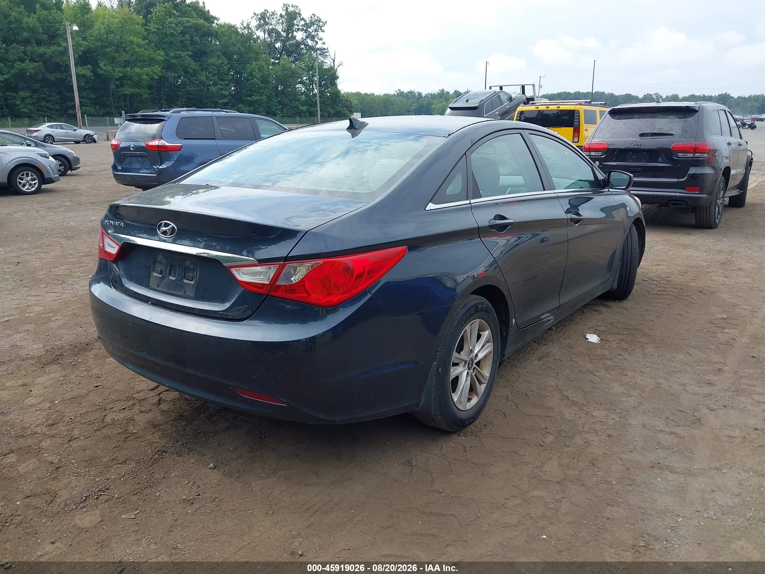 2013 Hyundai Sonata Gls Черный vin: 5NPEB4AC1DH541891
