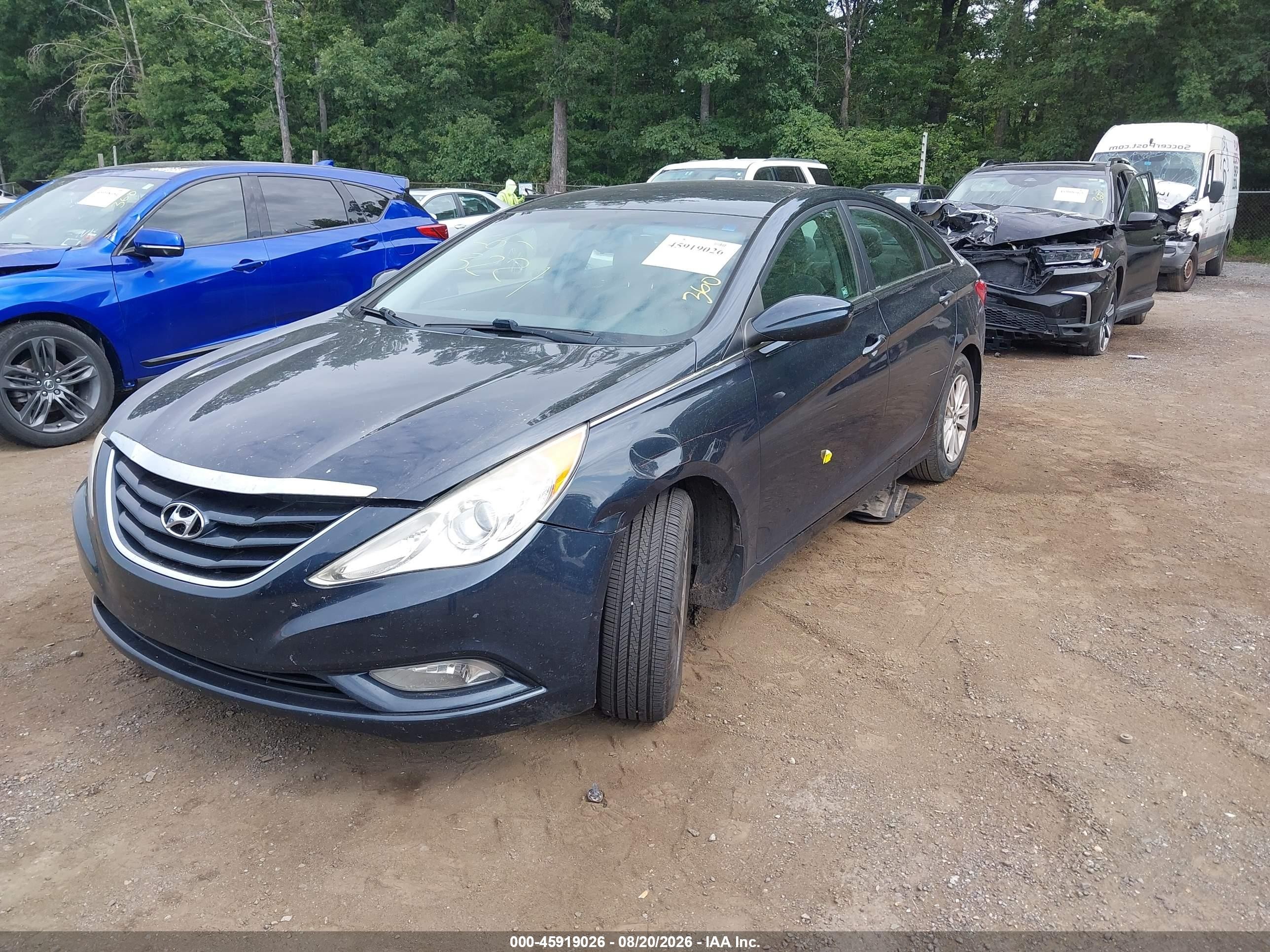 2013 Hyundai Sonata Gls Черный vin: 5NPEB4AC1DH541891