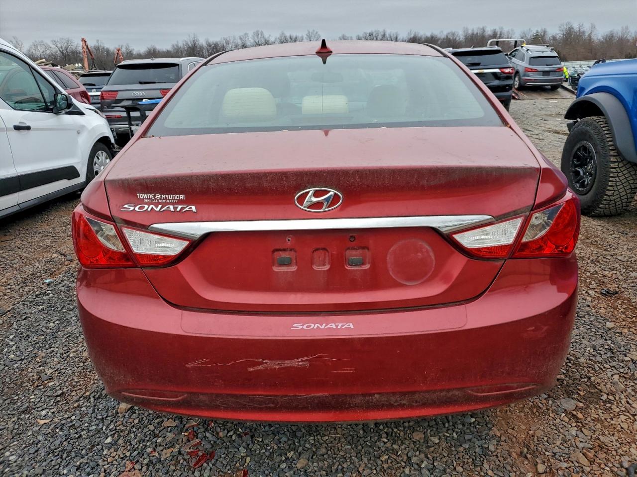 2013 Hyundai Sonata Gls Red vin: 5NPEB4AC1DH543835
