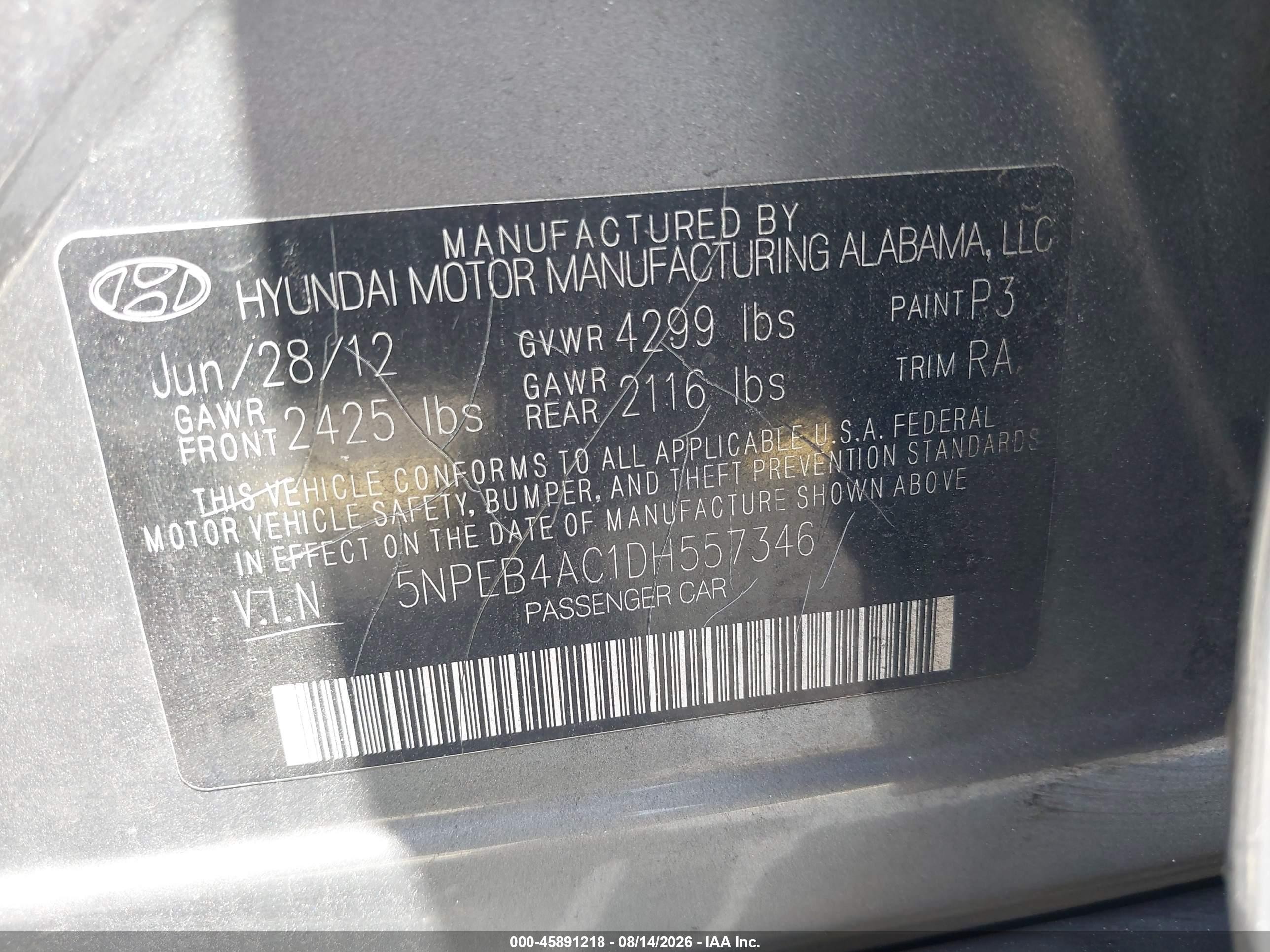 2013 Hyundai Sonata Gls Silver vin: 5NPEB4AC1DH557346