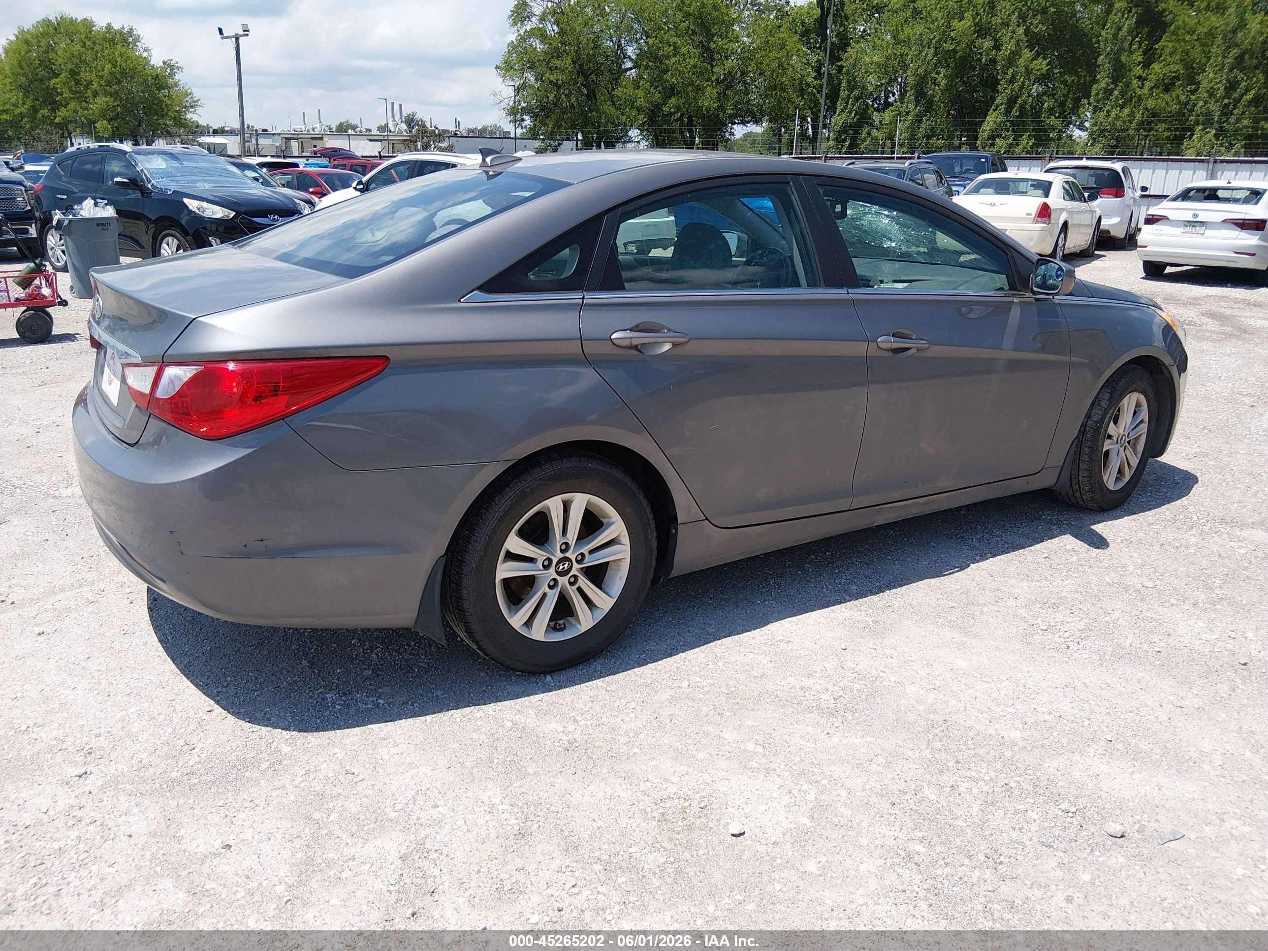 2013 Hyundai Sonata Gls Gray vin: 5NPEB4AC1DH567732