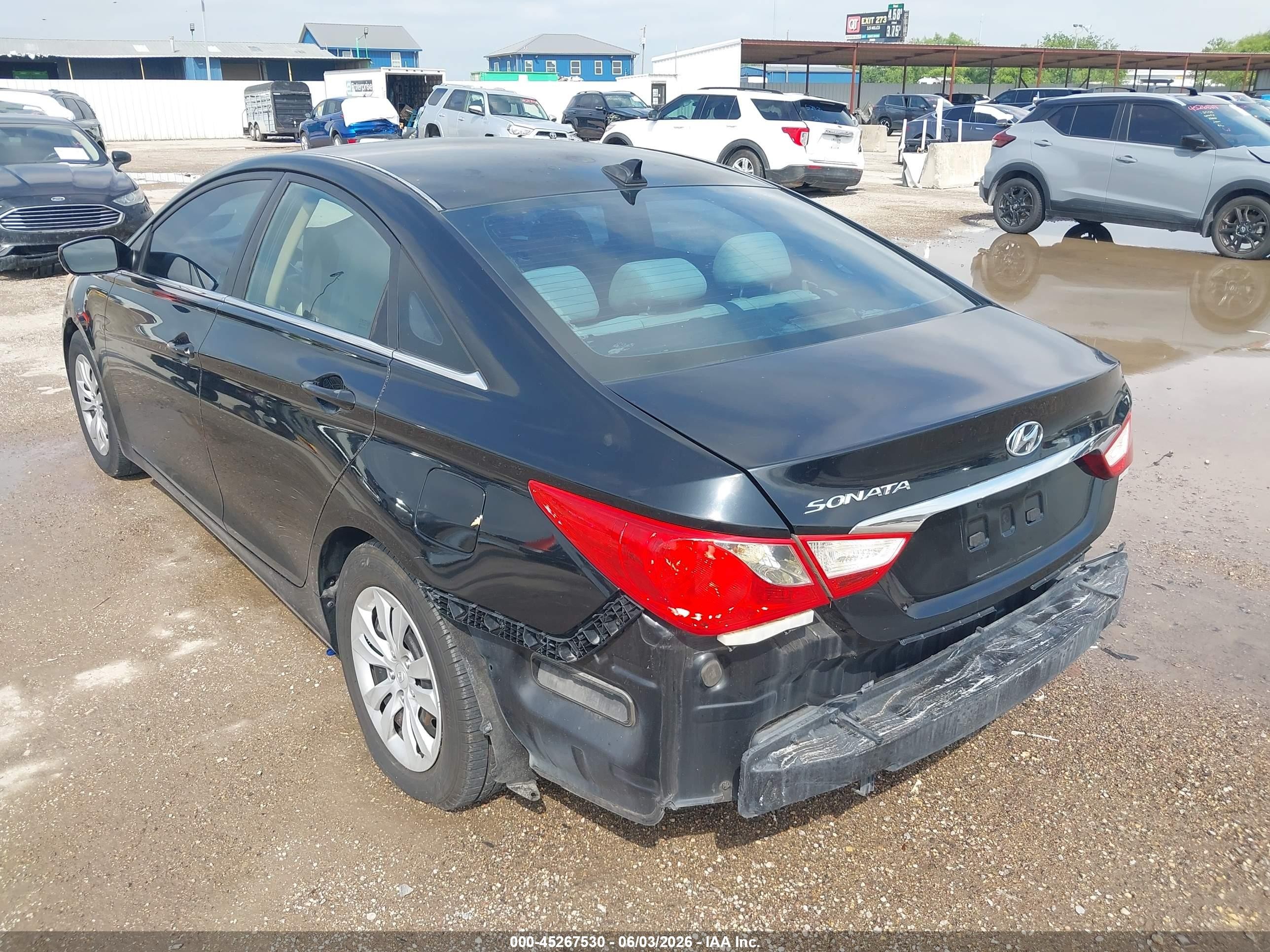2013 Hyundai Sonata Gls Black vin: 5NPEB4AC1DH570890