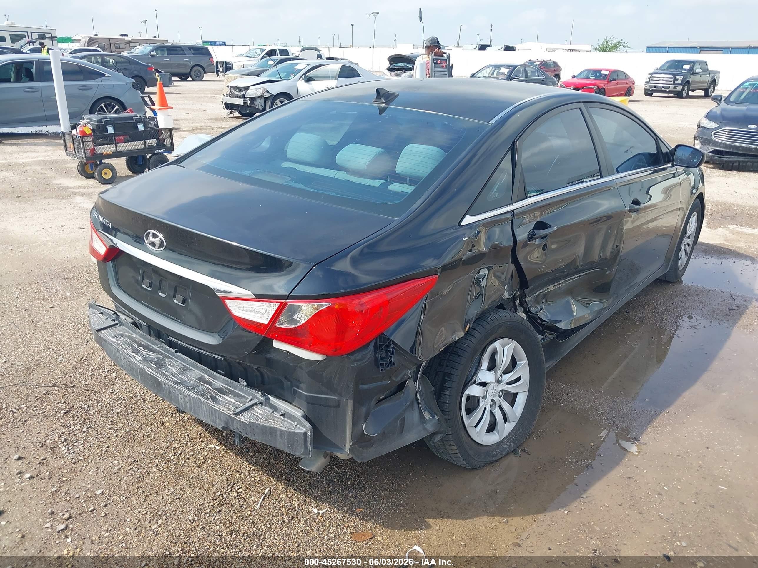 2013 Hyundai Sonata Gls Black vin: 5NPEB4AC1DH570890