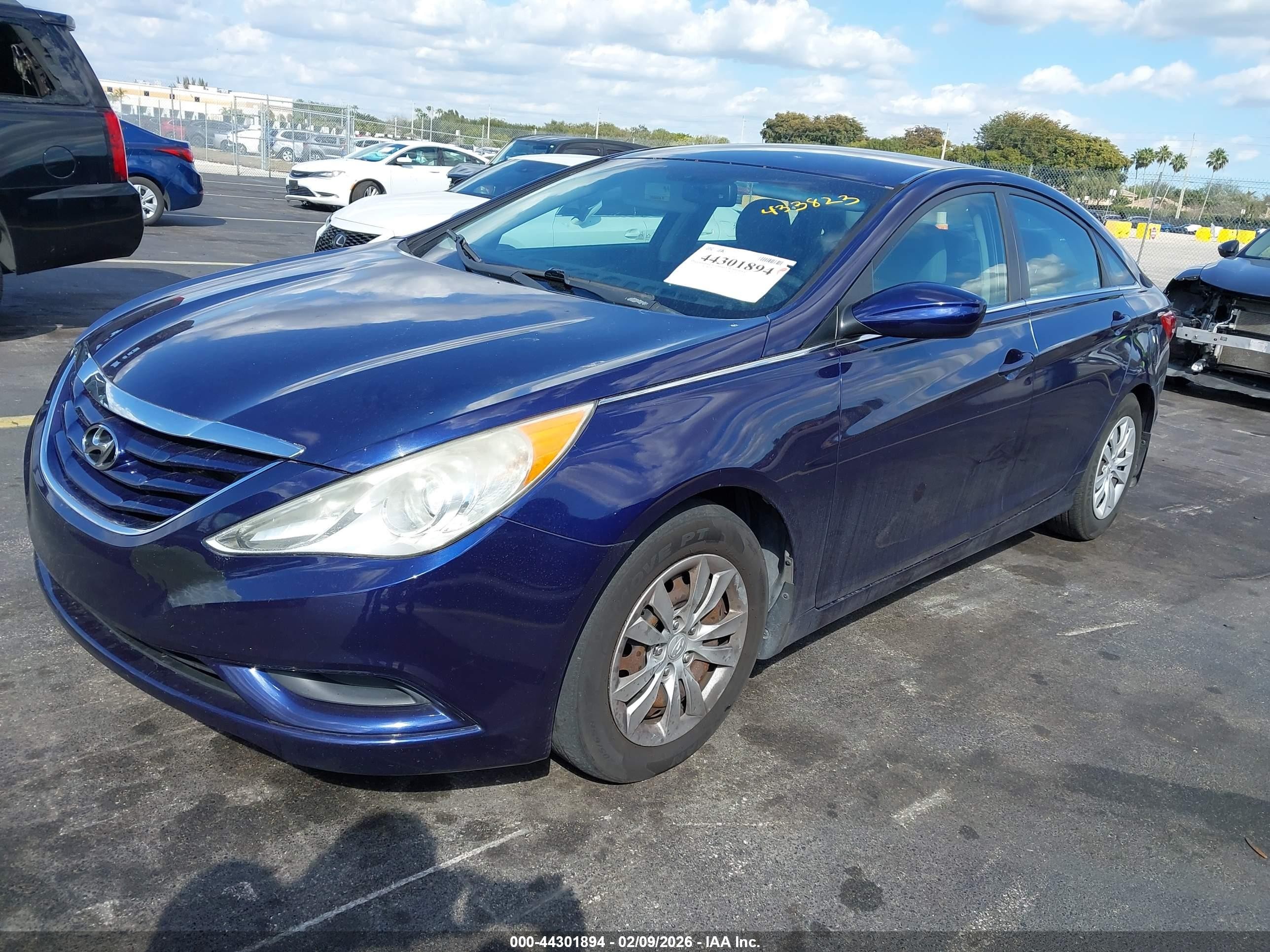 2013 Hyundai Sonata Gls Blue vin: 5NPEB4AC1DH587074