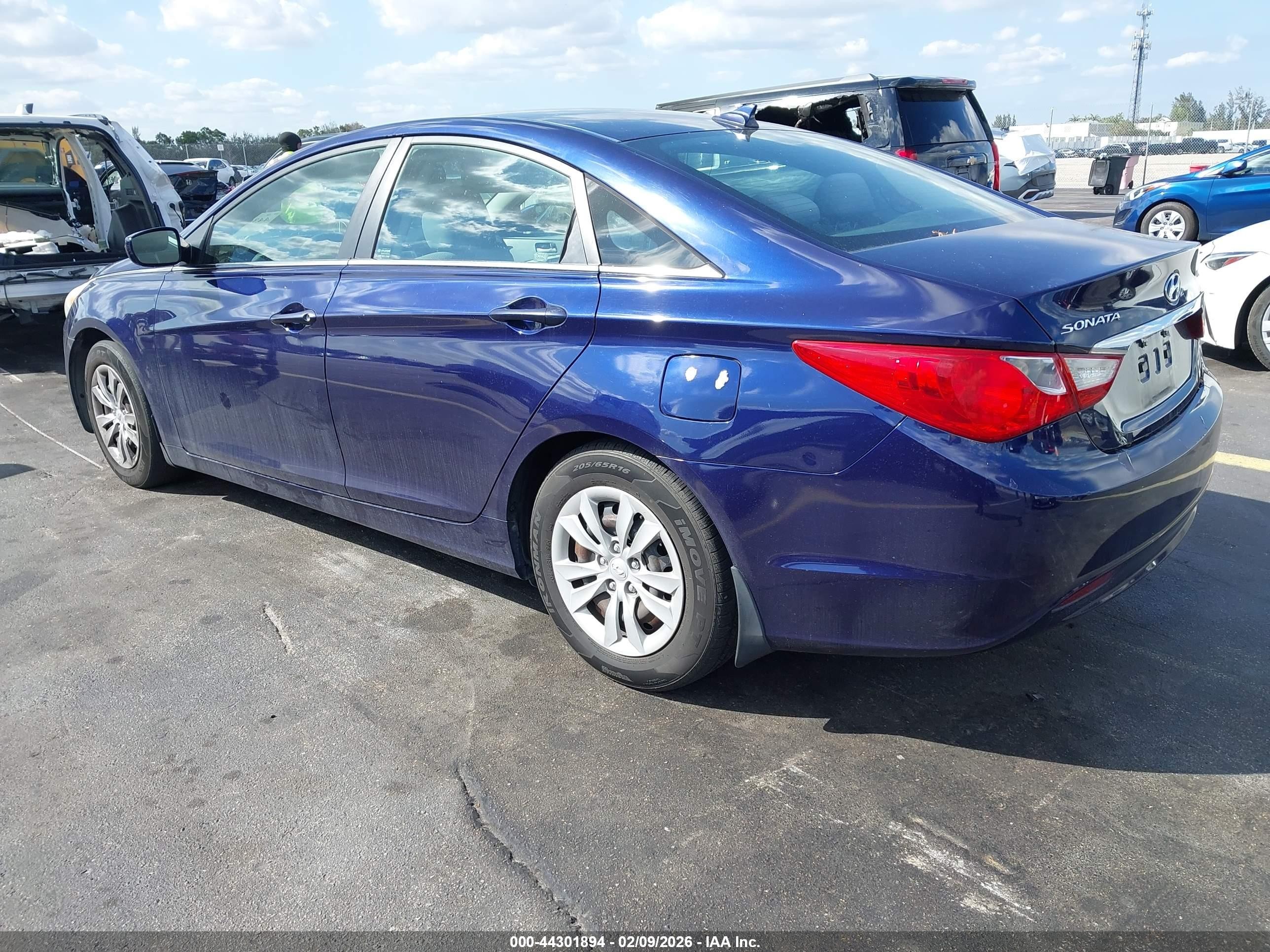 2013 Hyundai Sonata Gls Blue vin: 5NPEB4AC1DH587074