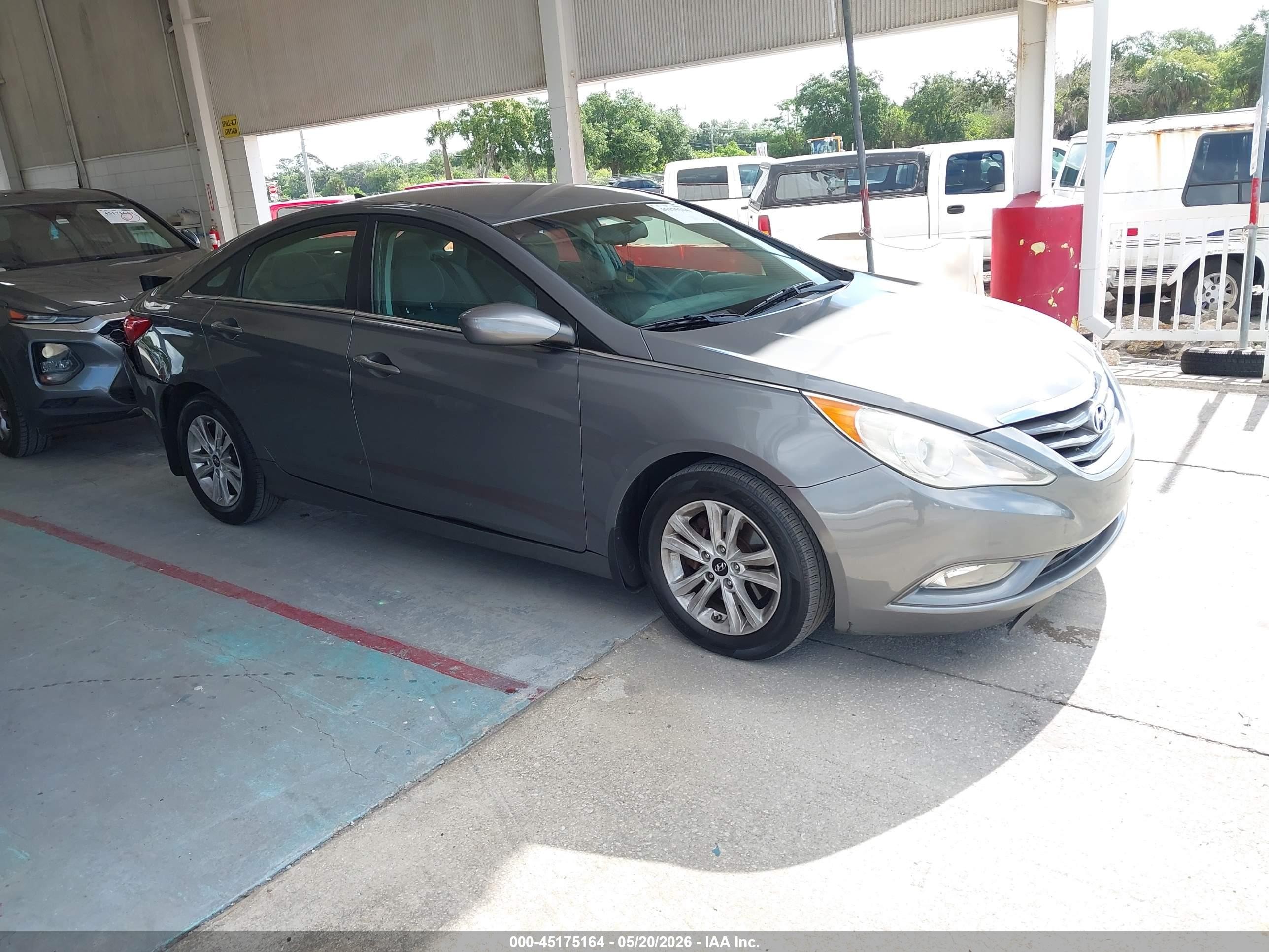 2013 Hyundai Sonata Gls Gray vin: 5NPEB4AC1DH595112
