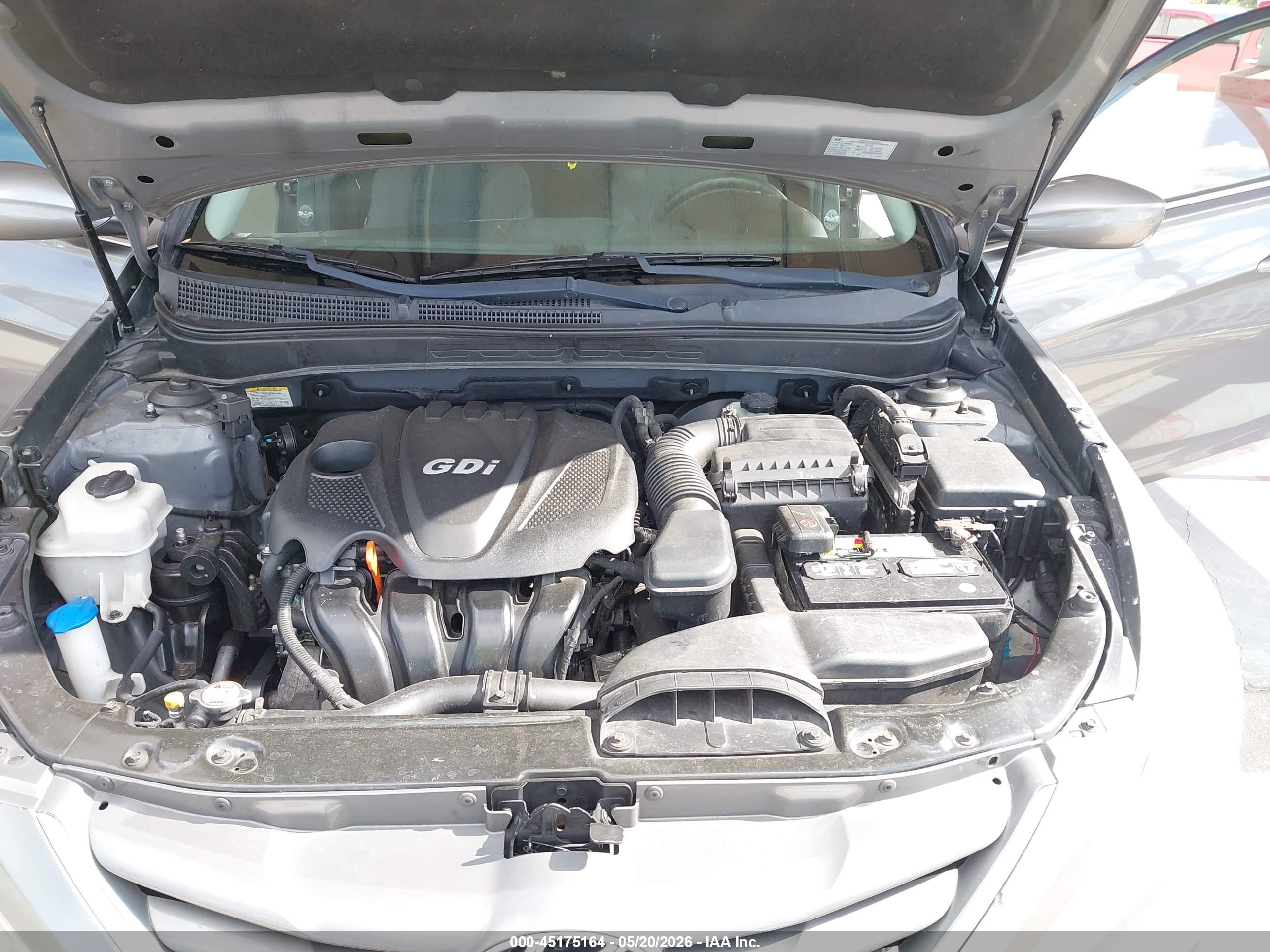 2013 Hyundai Sonata Gls Серый vin: 5NPEB4AC1DH595112