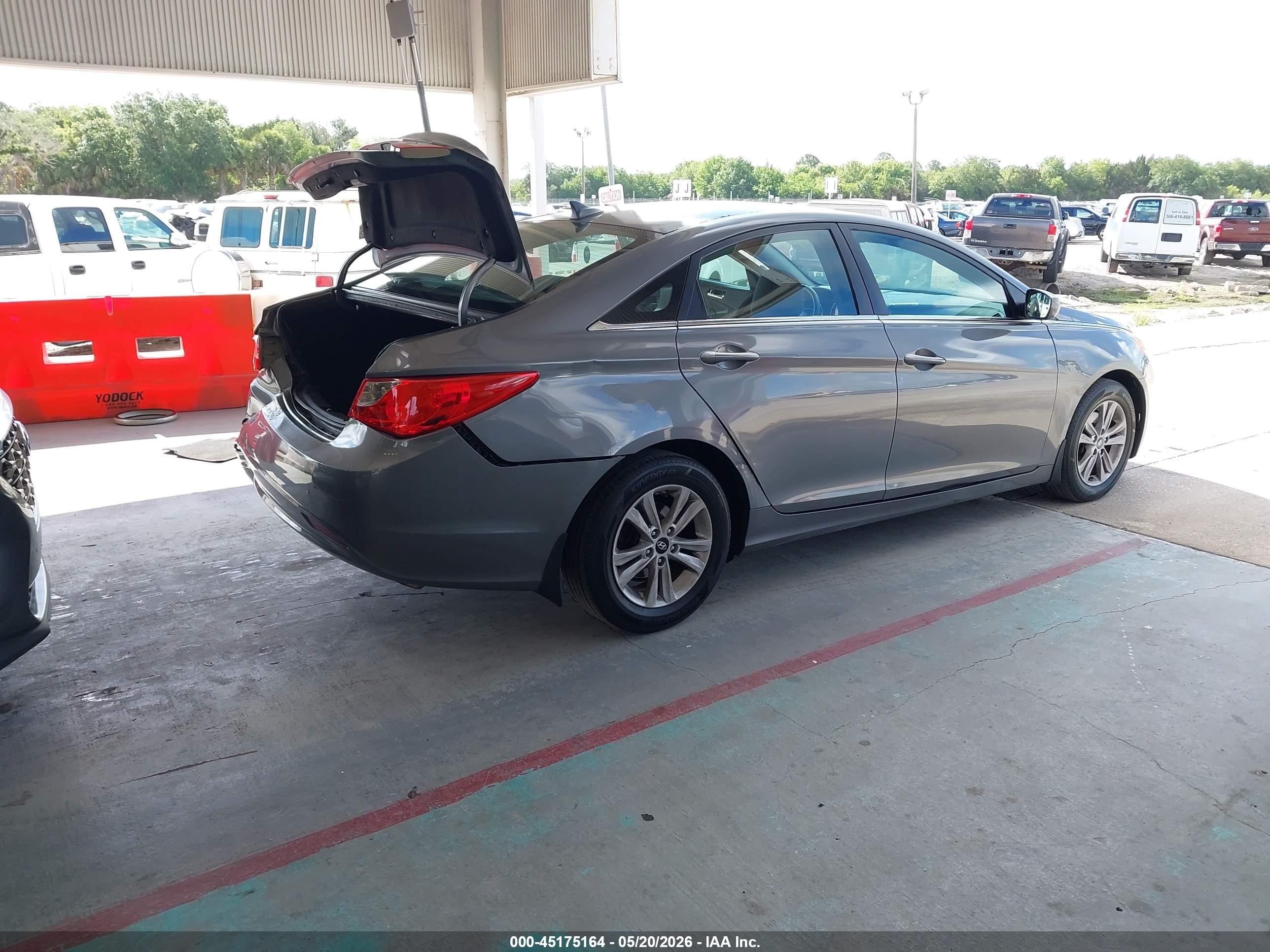 2013 Hyundai Sonata Gls Серый vin: 5NPEB4AC1DH595112