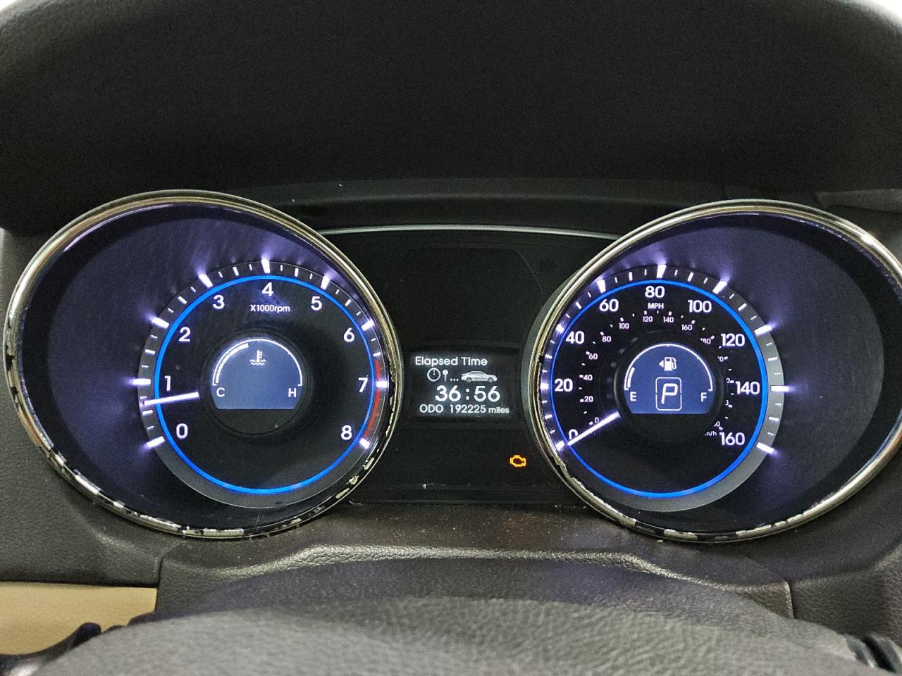 2013 Hyundai Sonata Gls White vin: 5NPEB4AC1DH598964 Damage: Warning Light - Engine, On, Unacceptable