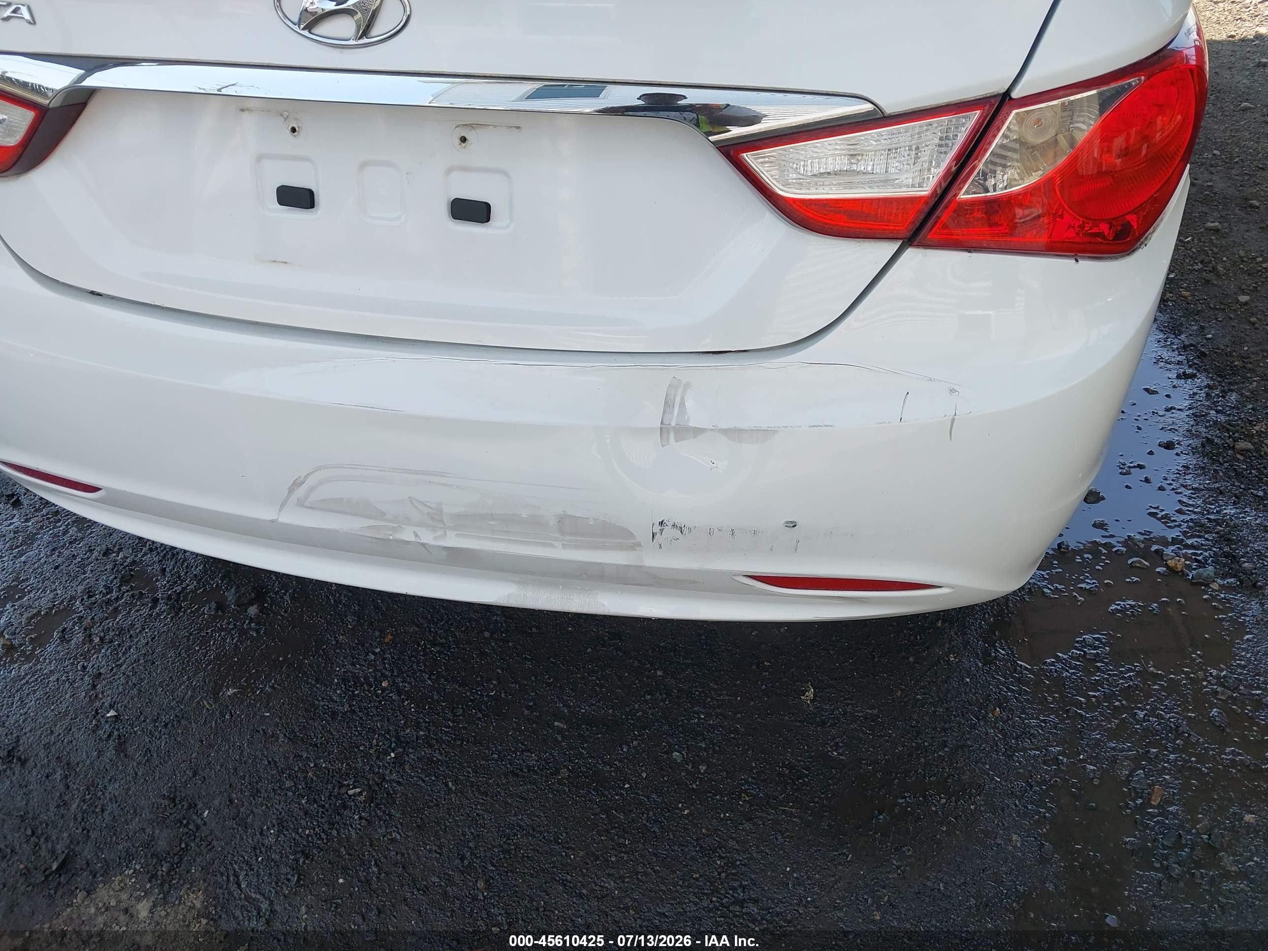 2013 Hyundai Sonata Gls White vin: 5NPEB4AC1DH604942