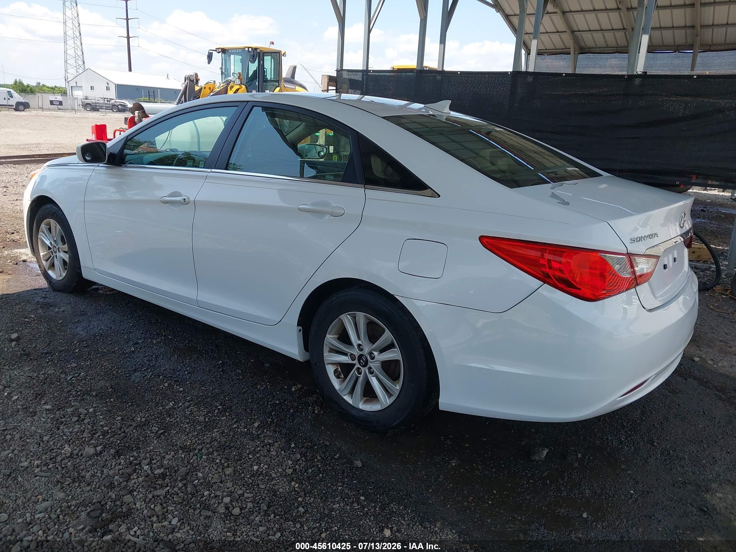 2013 Hyundai Sonata Gls White vin: 5NPEB4AC1DH604942