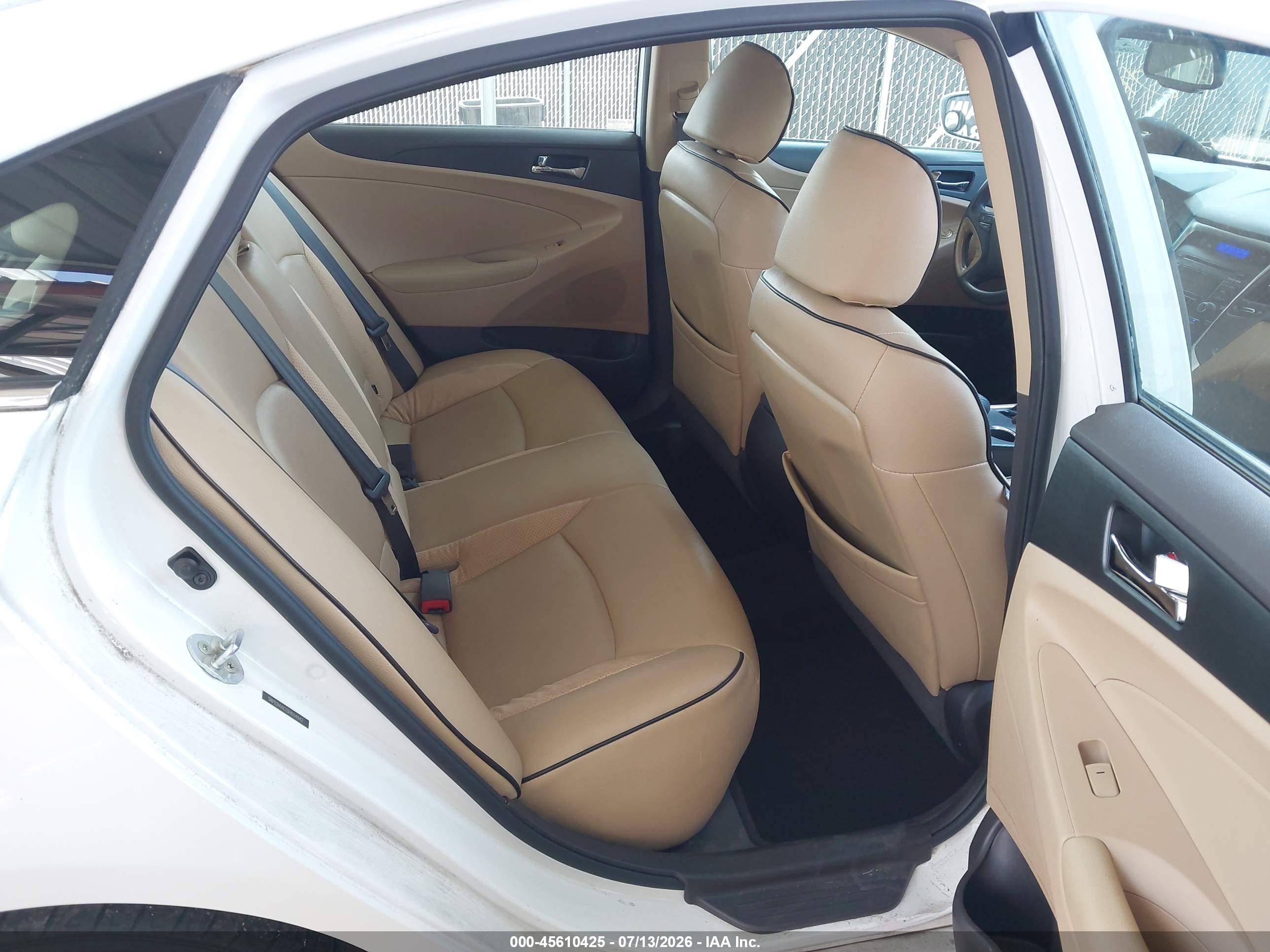 2013 Hyundai Sonata Gls White vin: 5NPEB4AC1DH604942