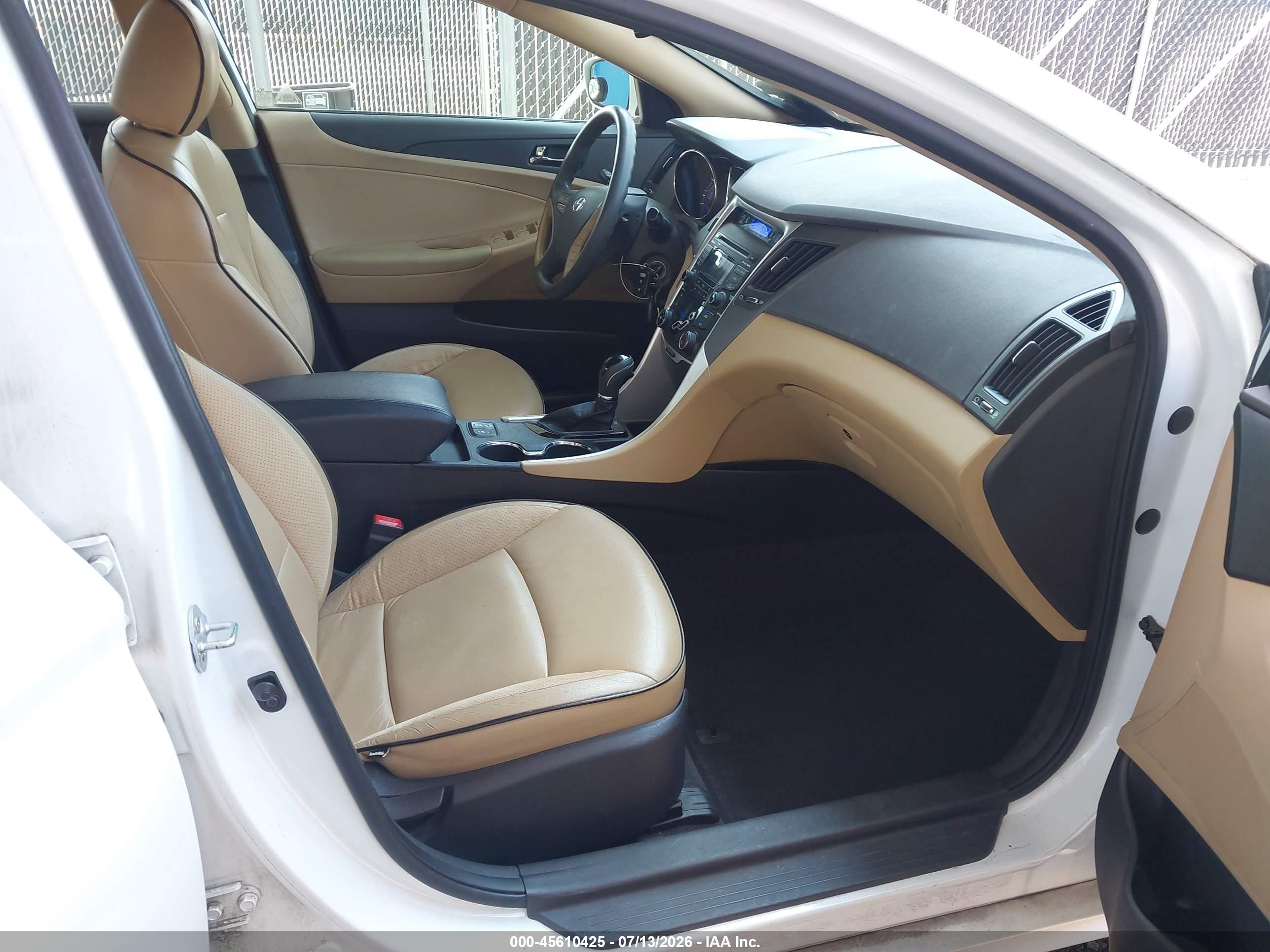 2013 Hyundai Sonata Gls White vin: 5NPEB4AC1DH604942