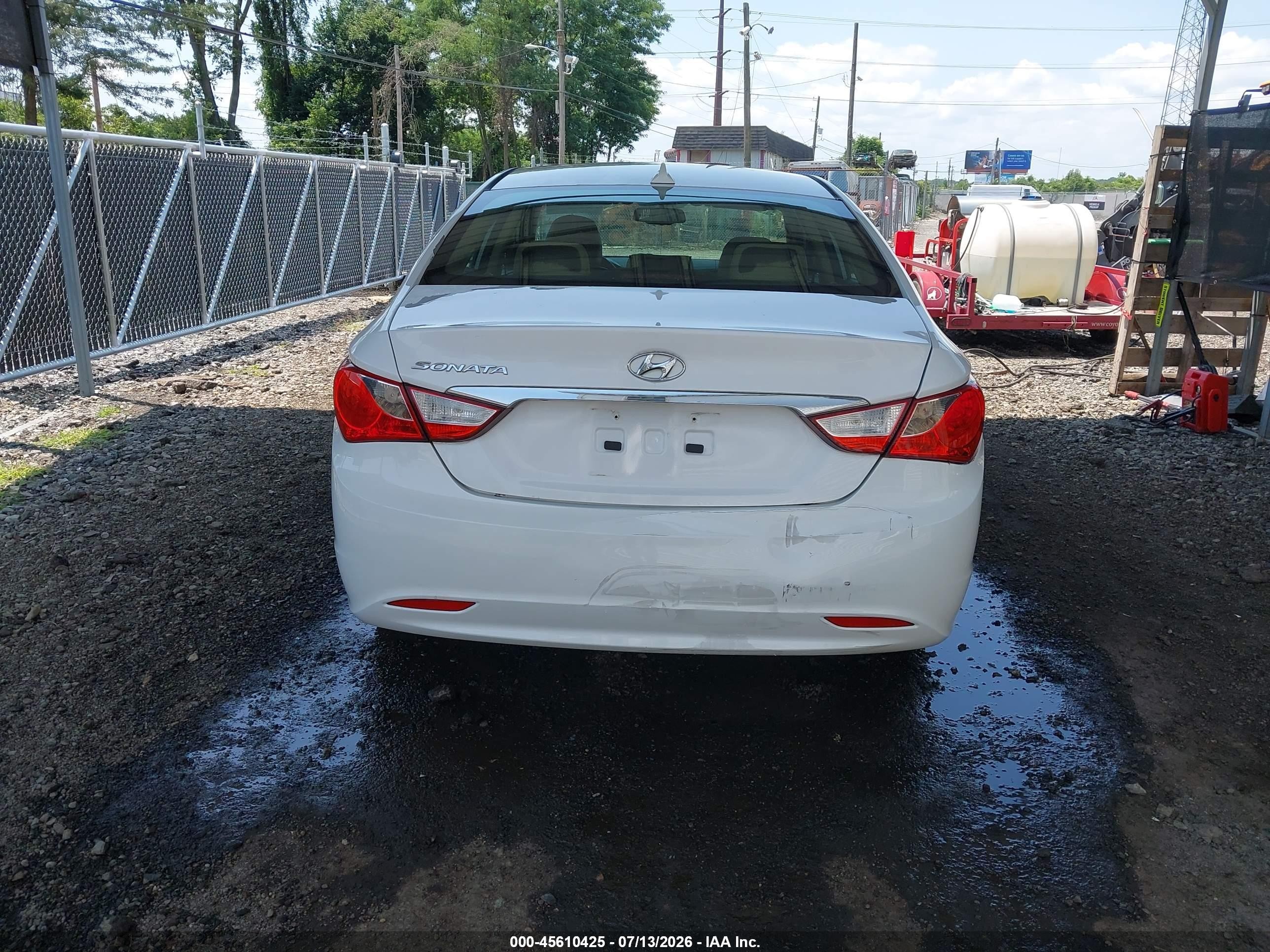 2013 Hyundai Sonata Gls White vin: 5NPEB4AC1DH604942