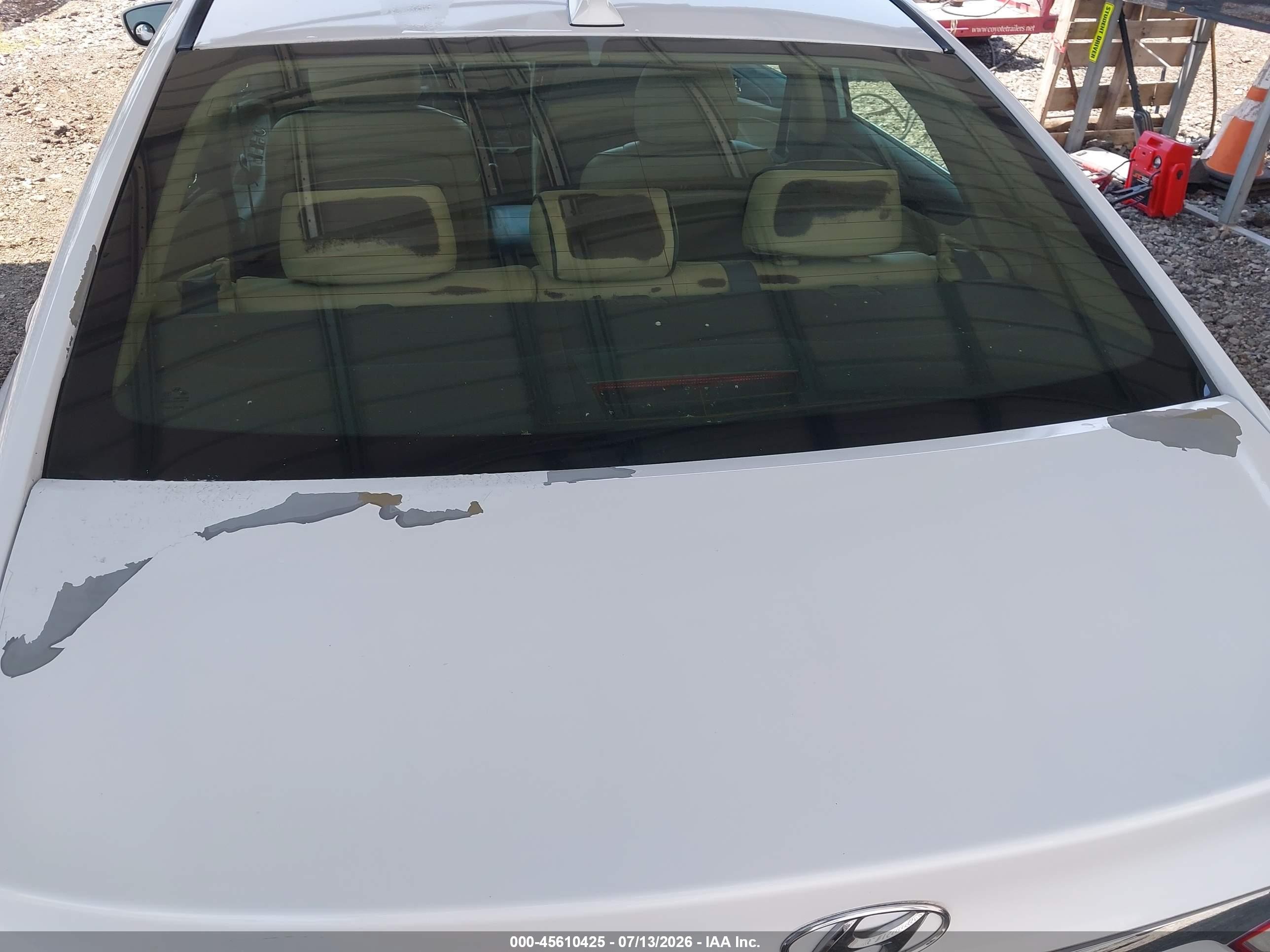 2013 Hyundai Sonata Gls White vin: 5NPEB4AC1DH604942