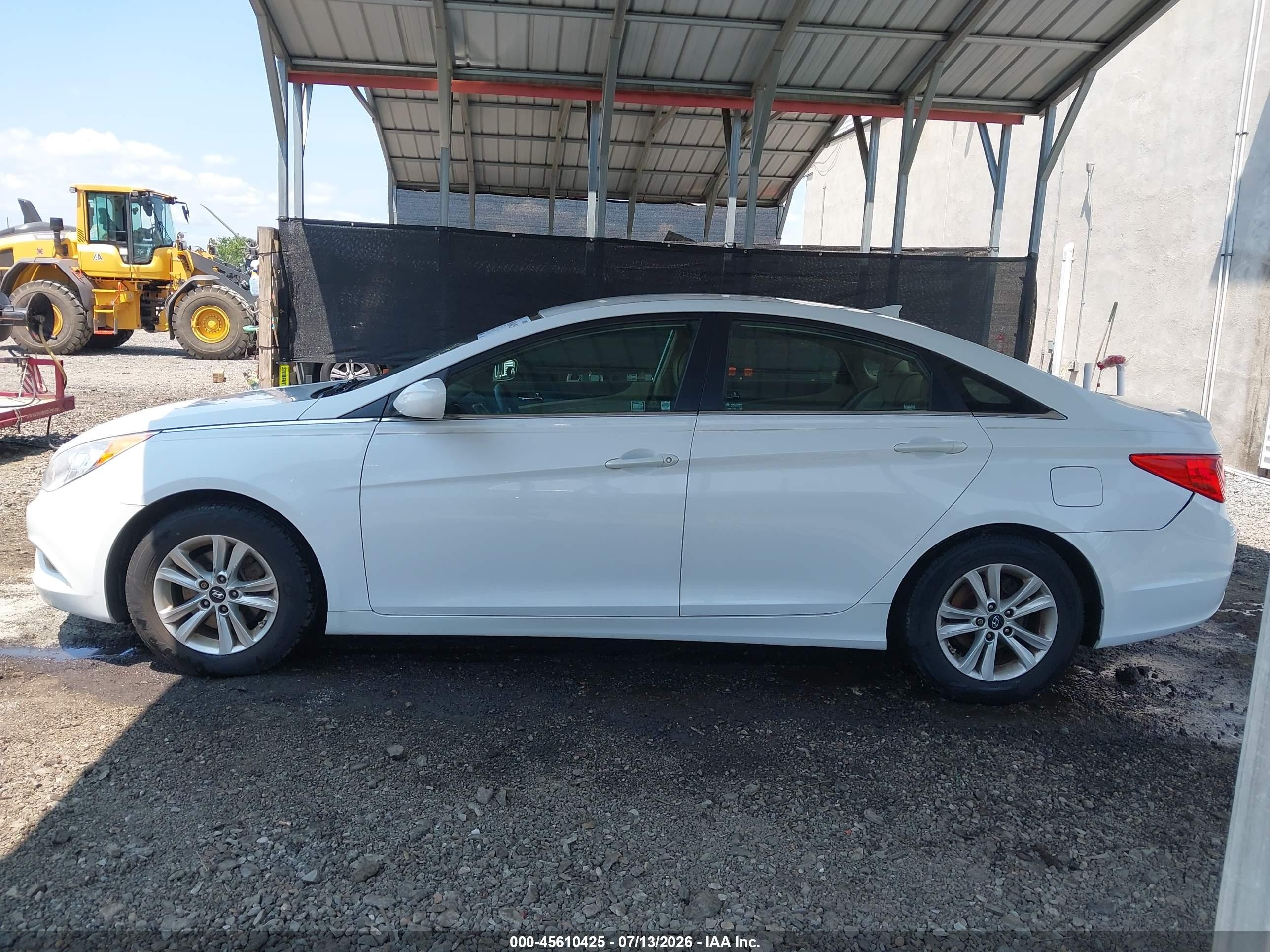 2013 Hyundai Sonata Gls White vin: 5NPEB4AC1DH604942