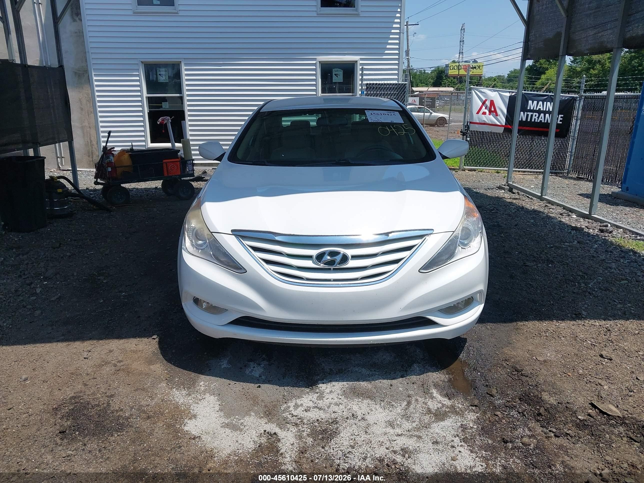 2013 Hyundai Sonata Gls White vin: 5NPEB4AC1DH604942
