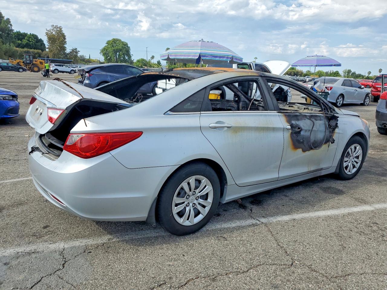 2013 Hyundai Sonata Gls Silver vin: 5NPEB4AC1DH606609
