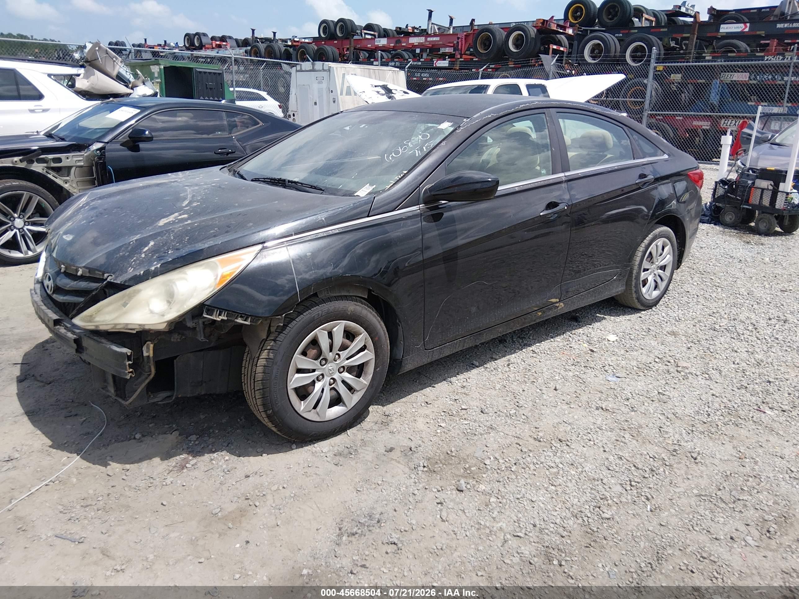 2013 Hyundai Sonata Gls Black vin: 5NPEB4AC1DH606870