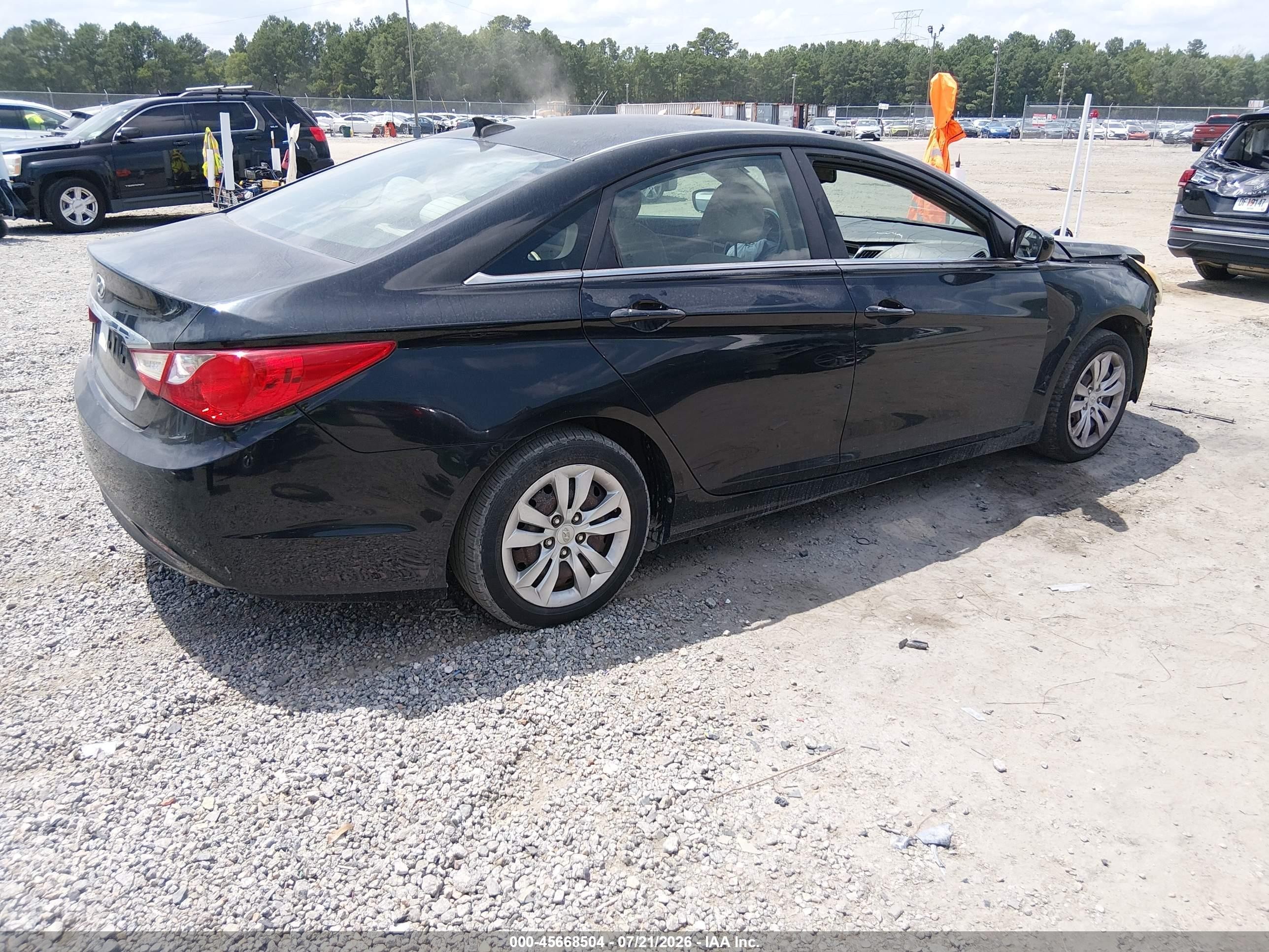 2013 Hyundai Sonata Gls Black vin: 5NPEB4AC1DH606870