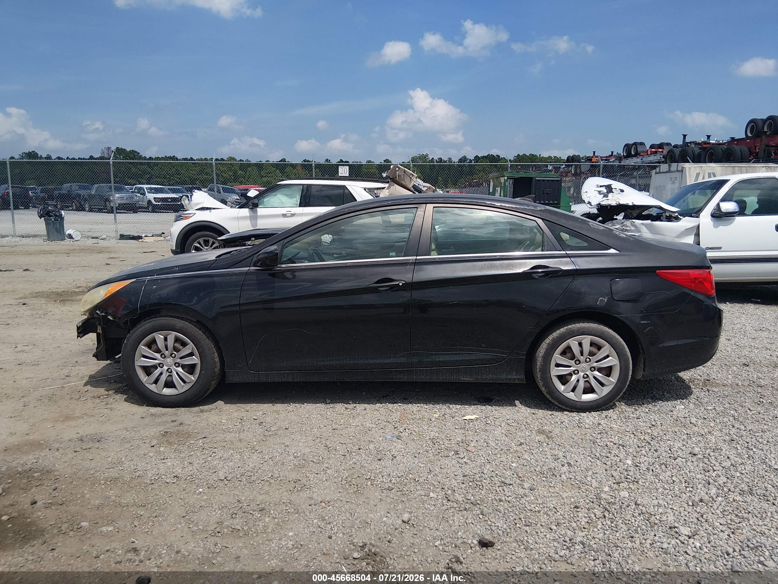 2013 Hyundai Sonata Gls Black vin: 5NPEB4AC1DH606870