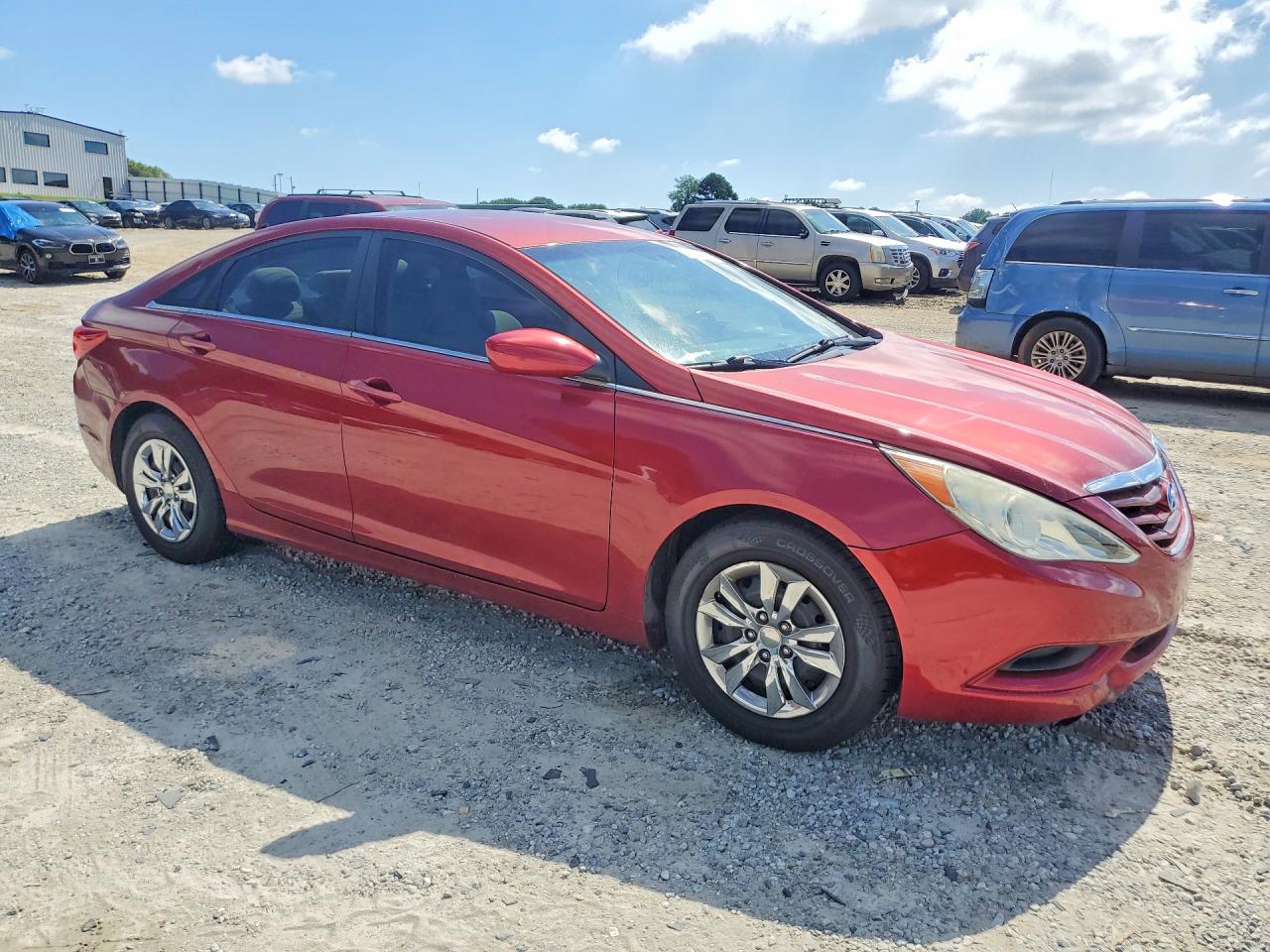 2013 Hyundai Sonata Gls Красный vin: 5NPEB4AC1DH614791