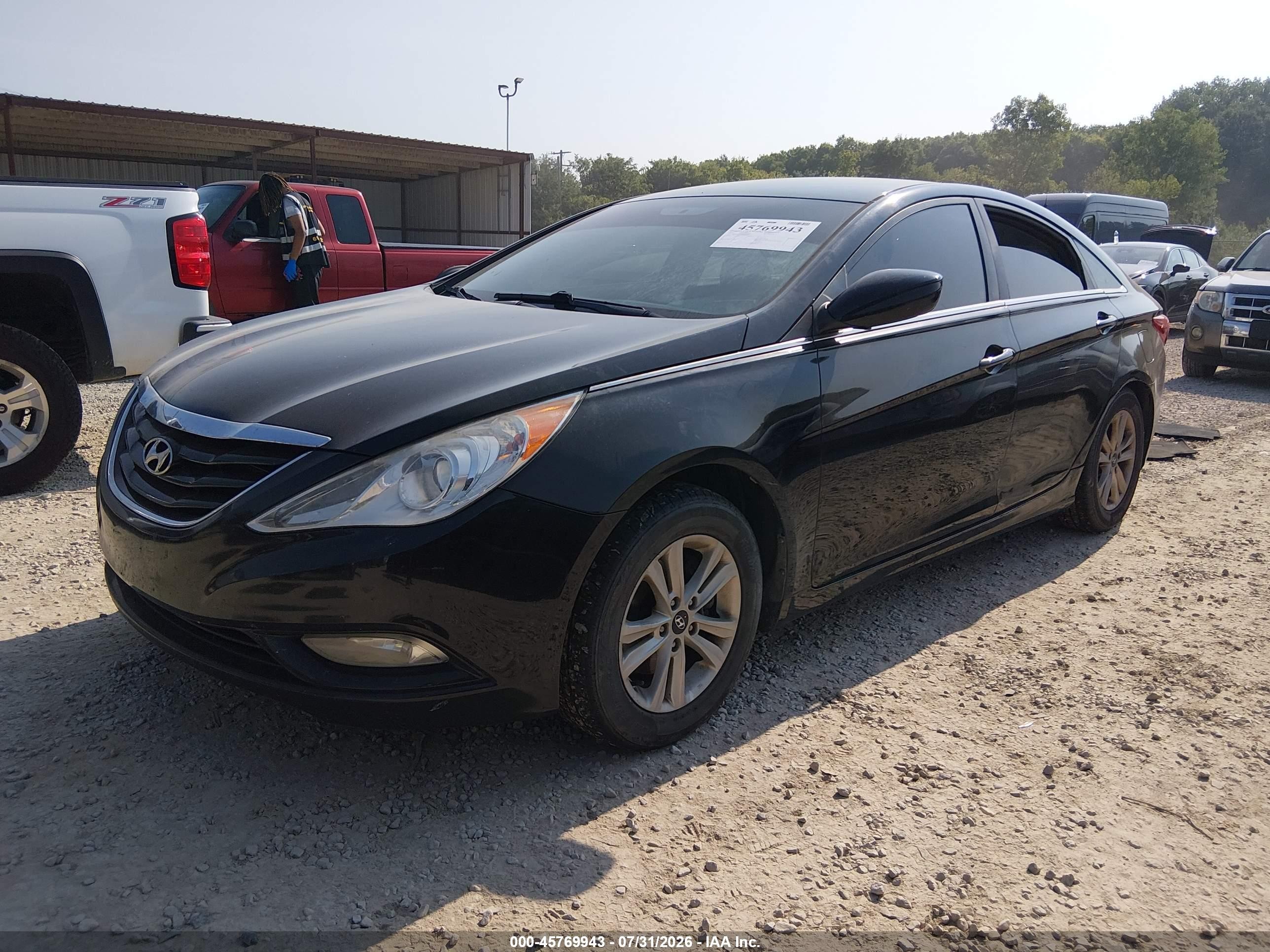 2013 Hyundai Sonata Gls Black vin: 5NPEB4AC1DH618470