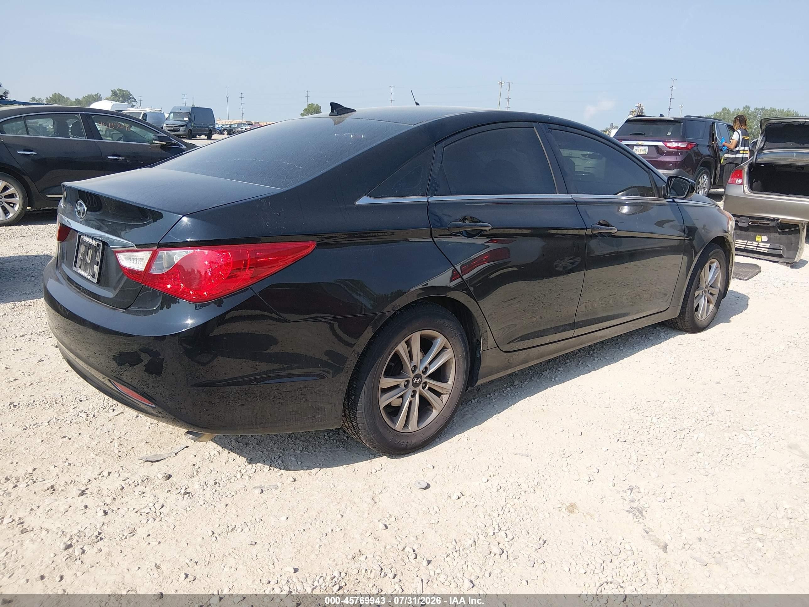 2013 Hyundai Sonata Gls Black vin: 5NPEB4AC1DH618470
